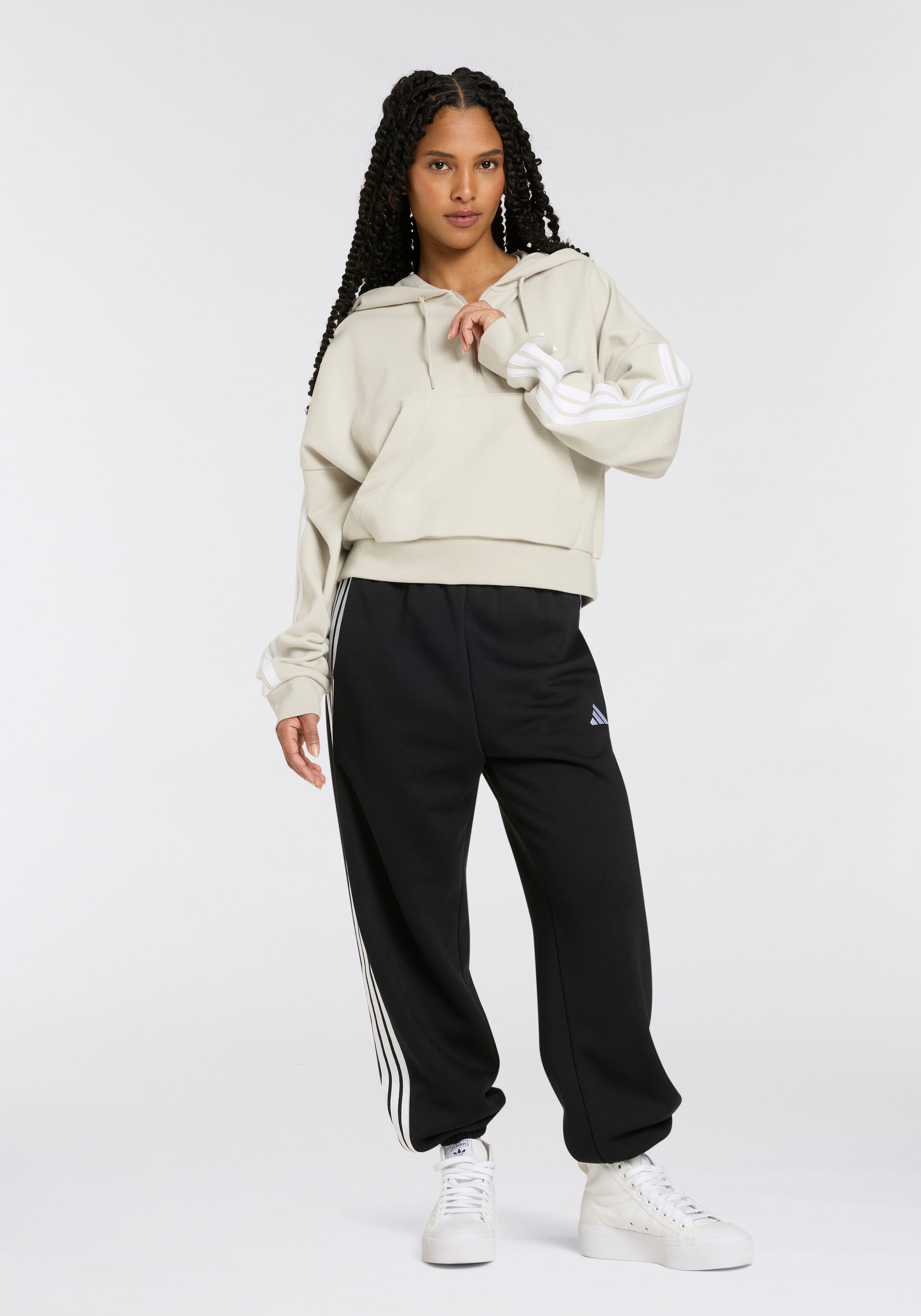 adidas Sportswear Kapuzensweatshirt »W 3S FT QZ HD«