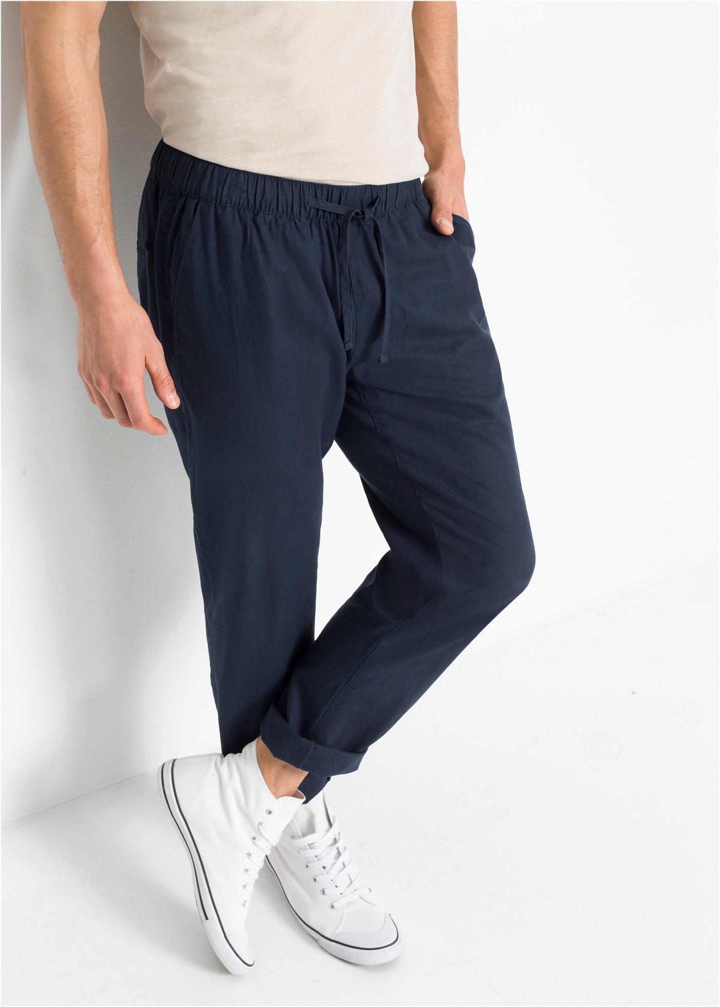 bonprix Schlupfhose mit Gummizug und Kordel