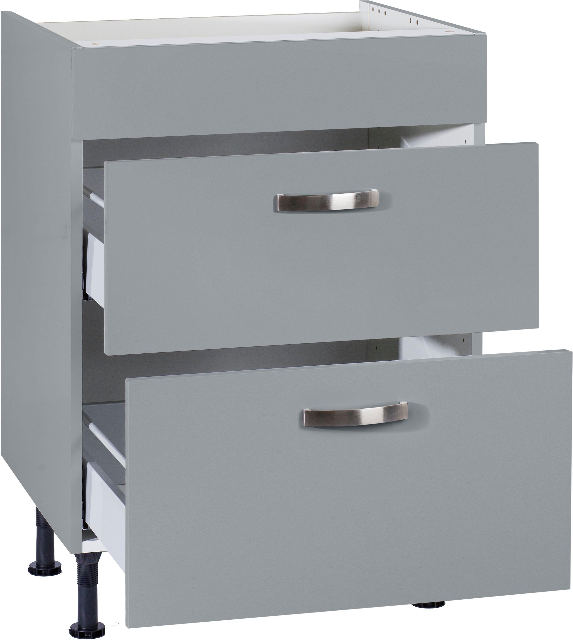 KOCHSTATION Kochfeldumbauschrank »KS-Cara«, Breite 60 cm, mit Vollauszügen und Soft-Close-Funktion