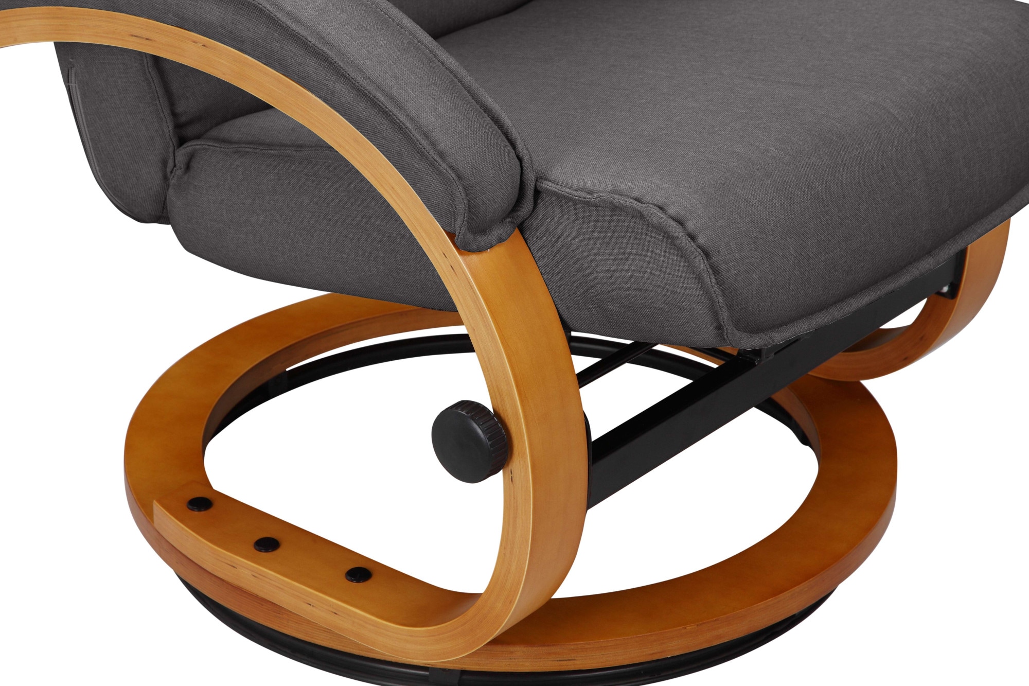 Home affaire Relaxsessel »Paris, TV-Sessel mit Hocker und manueller Liegefunktion«, (Set, 2 St., bestehend aus Sessel und Hocker), Dreh- und Kippfunktion