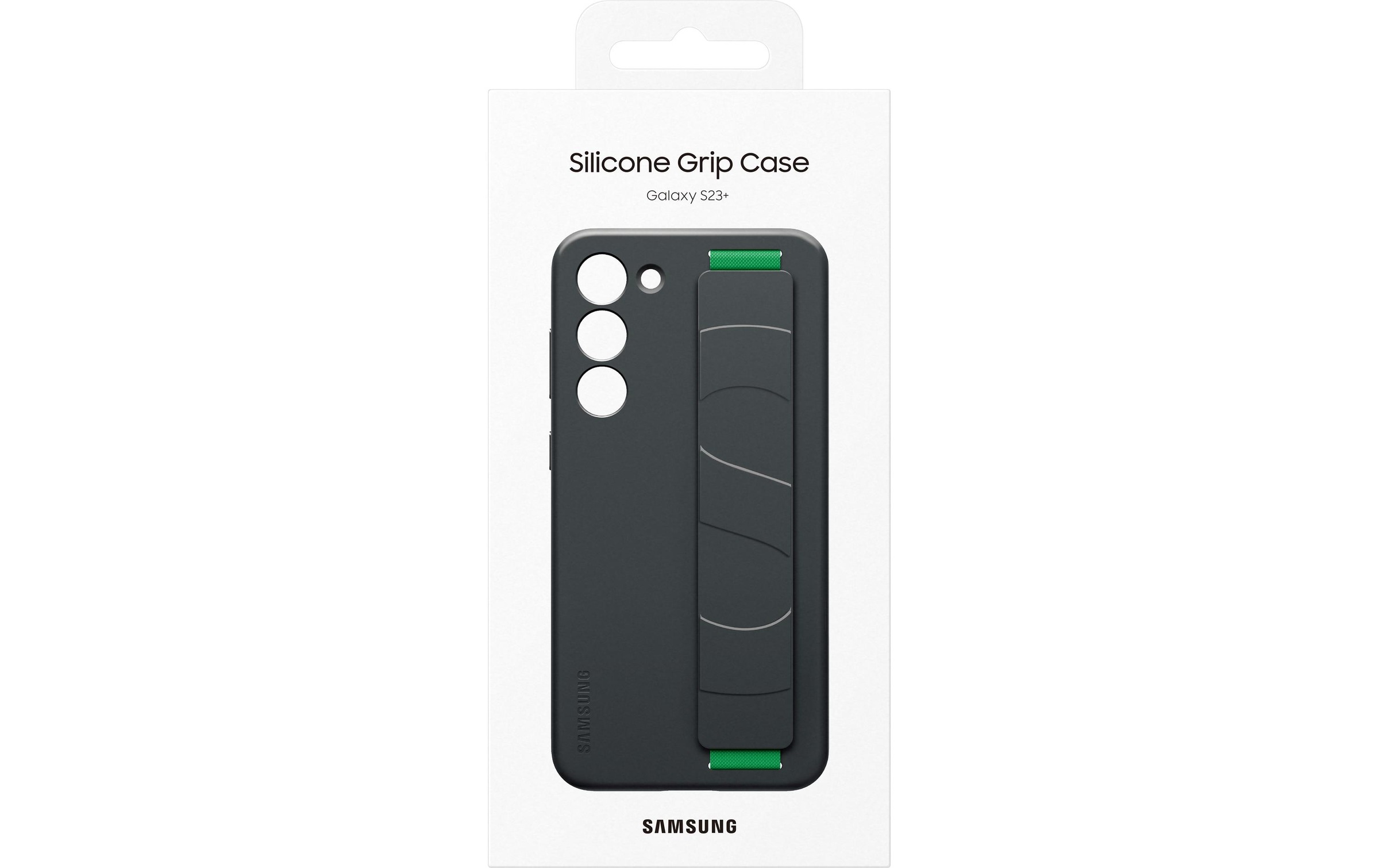 Handyhülle »Silicone Grip Cover Black«, Samsung Galaxy S23+