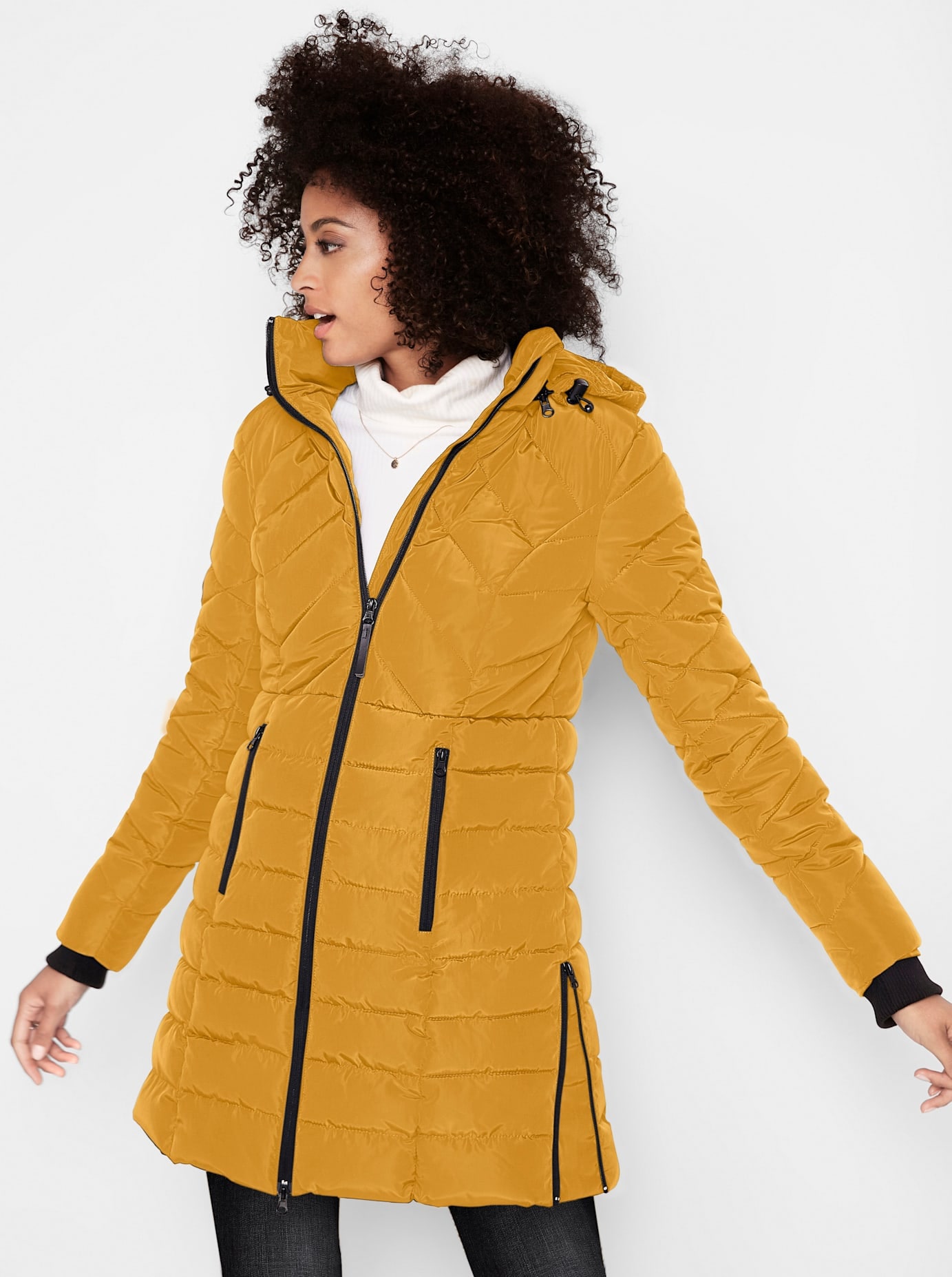 Casual Looks Steppjacke, mit Kapuze