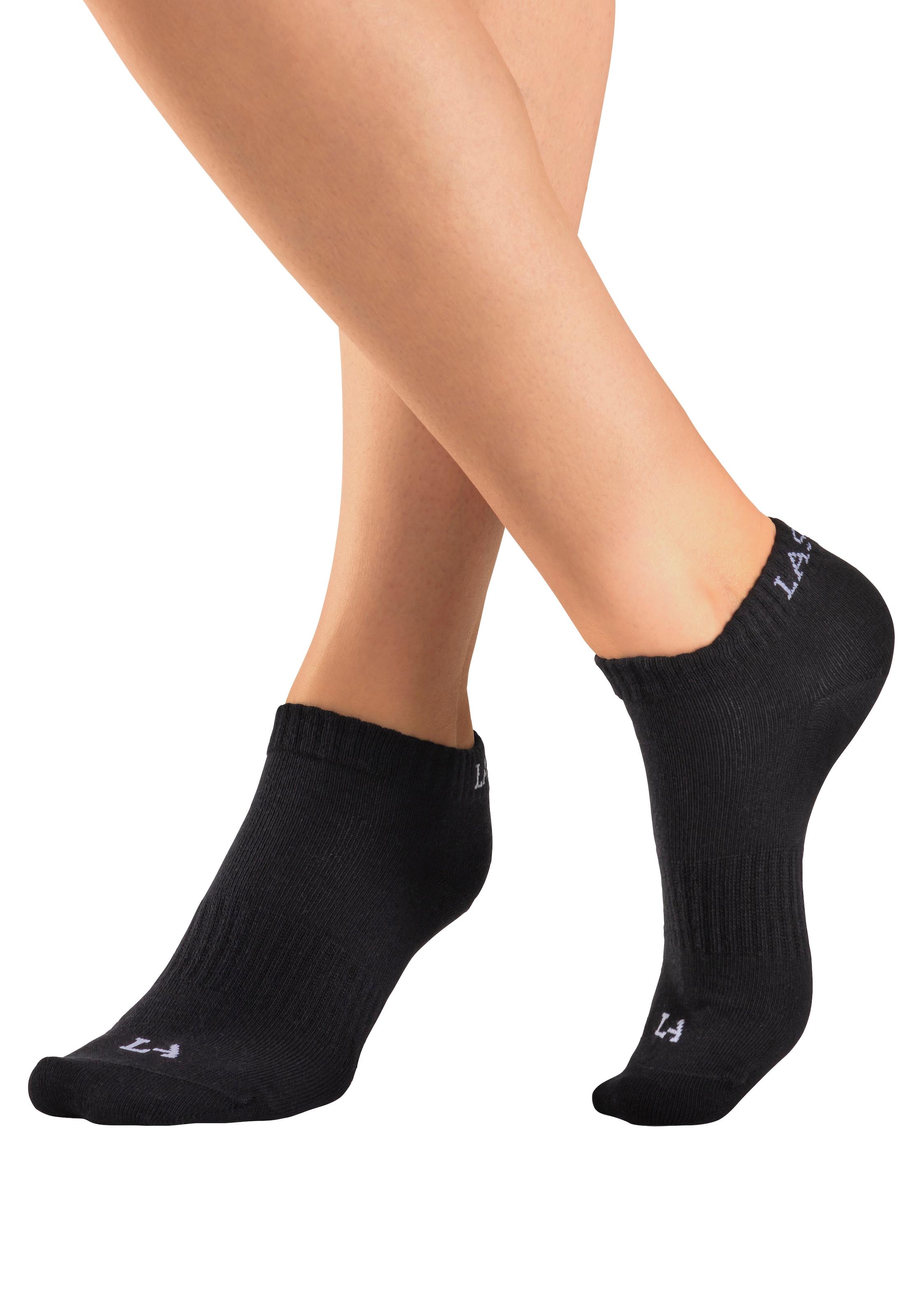 LASCANA ACTIVE Sneakersocken, (Packung, 6 Paar), mit eingestricktem Marken Logo