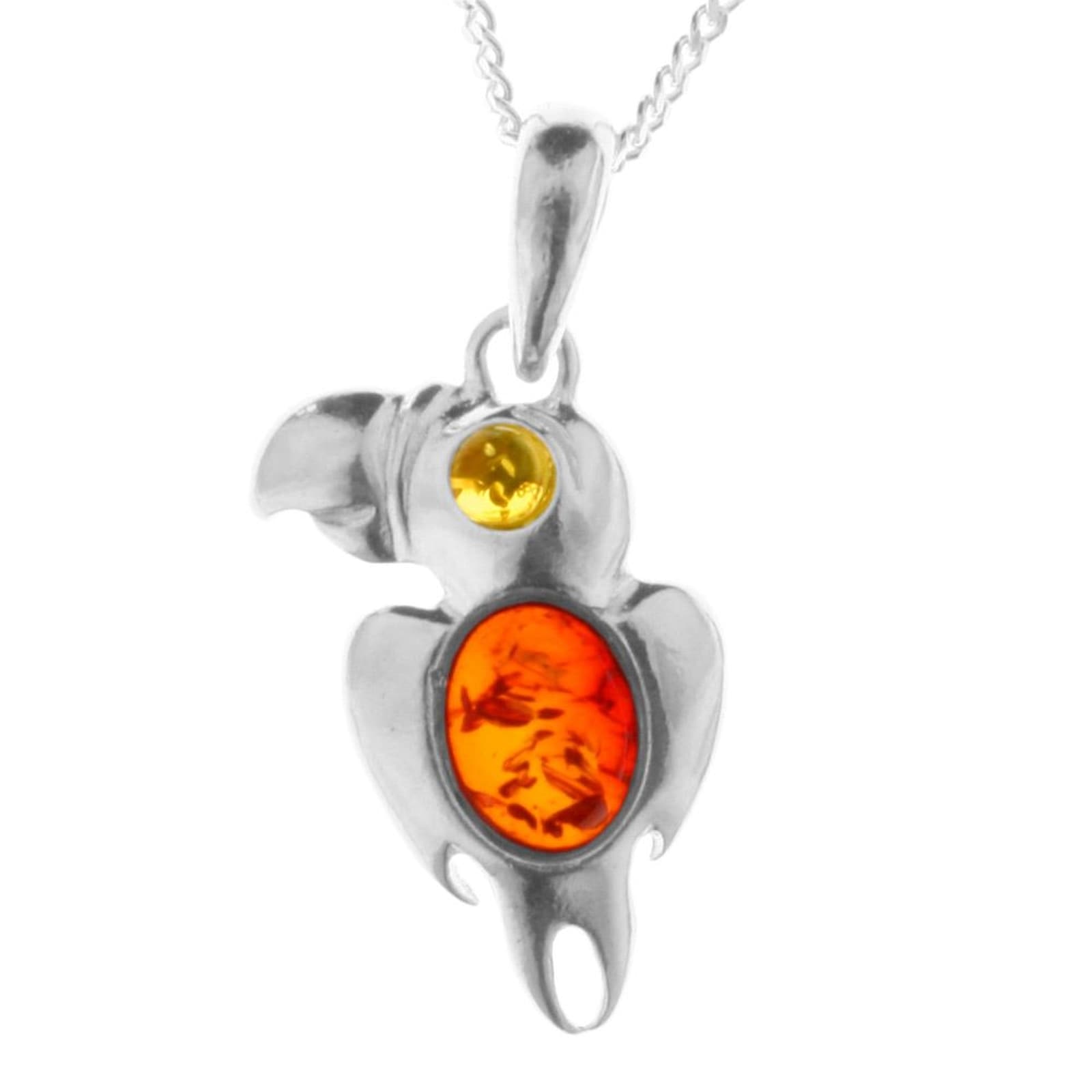 OSTSEE-SCHMUCK Kette mit Anhänger "Ostsee-Schmuck Kette mit Anhänger Papagei"
