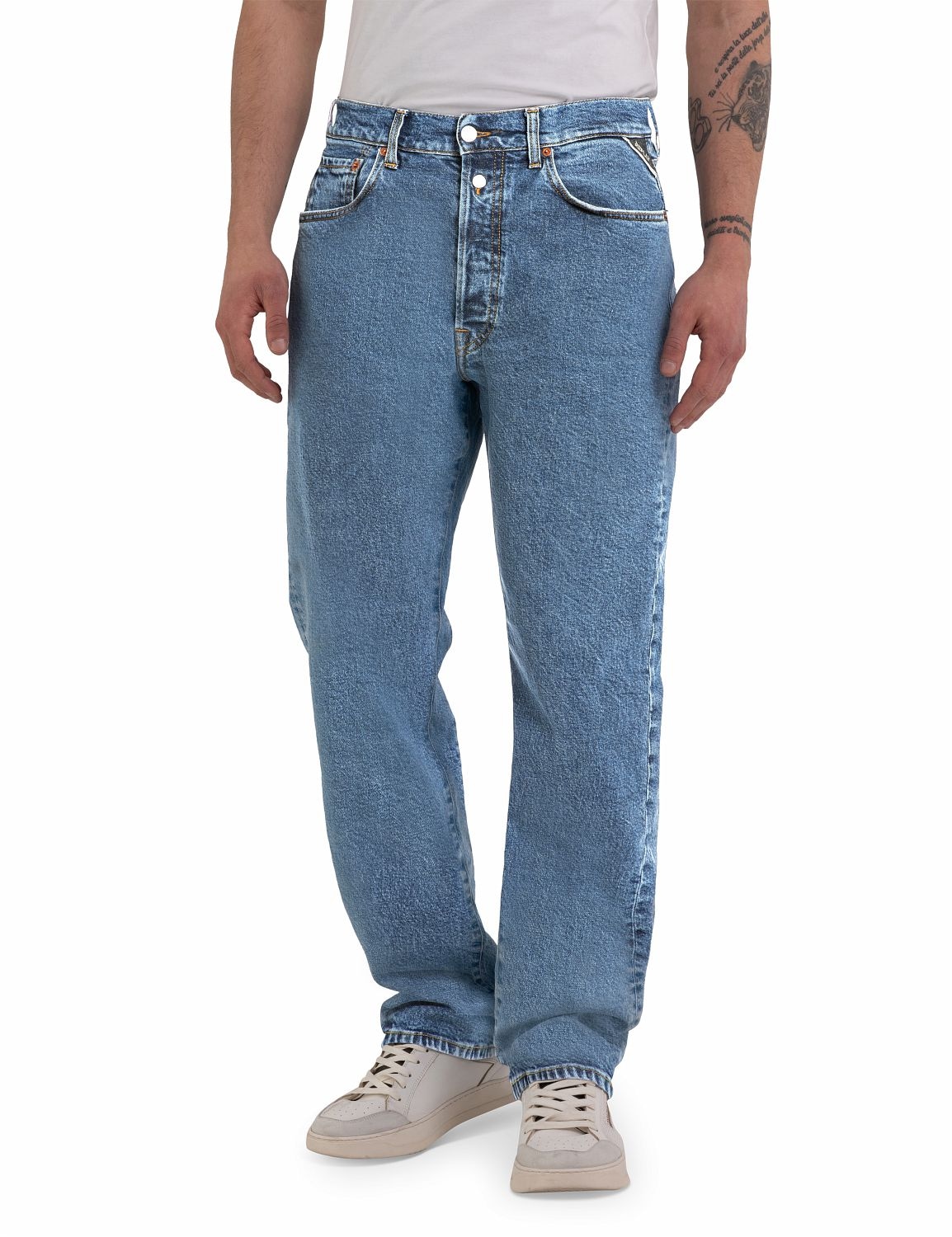 Replay Straight-Jeans "M9Z1 9Zero1 90´s Straight Fit" mit Washed-Look