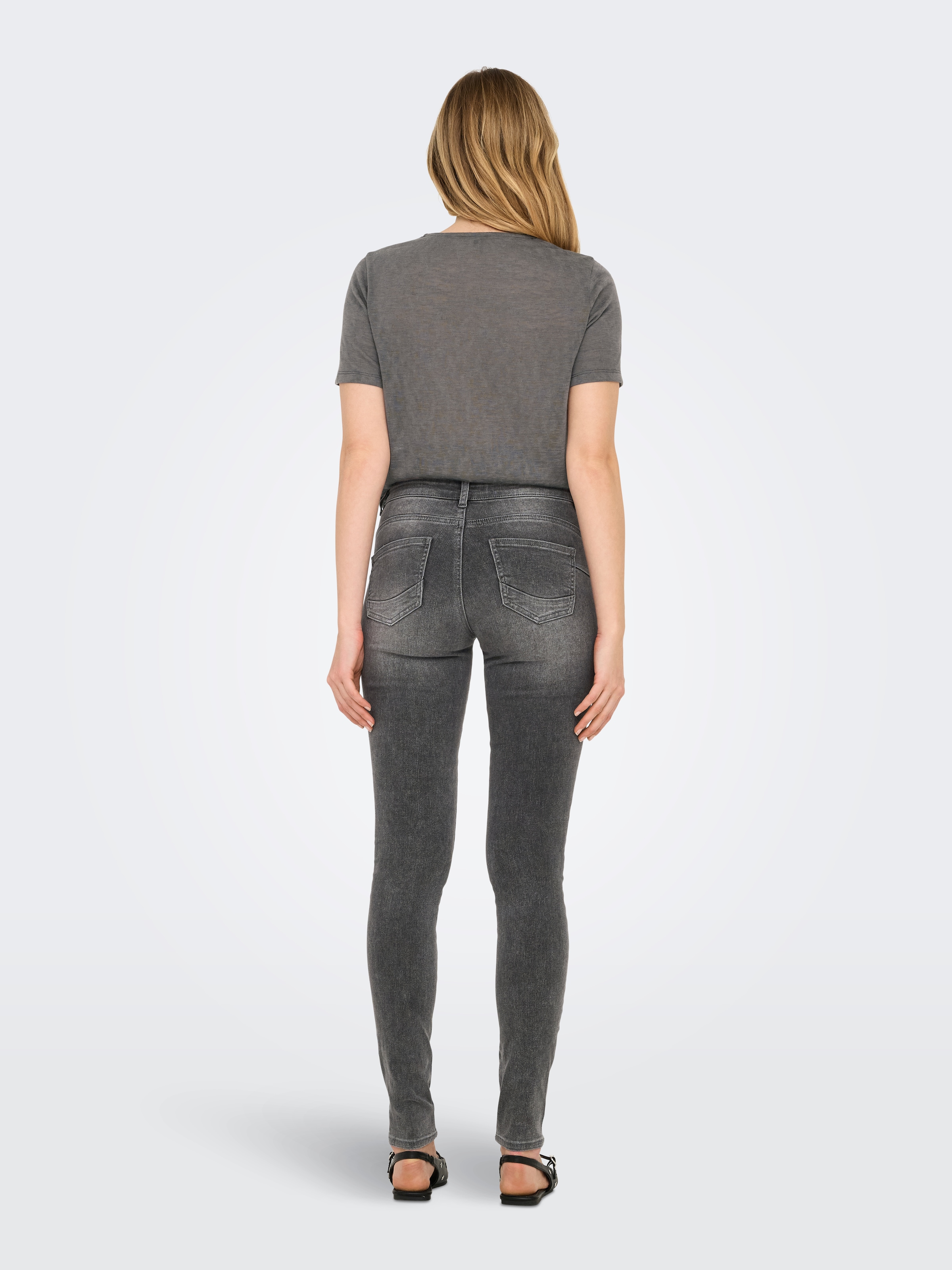 ONLY Skinny-fit-Jeans »ONLRINA MID WAIST PUSH UP SK BOX DNM«