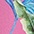 pink-bunt bedruckt