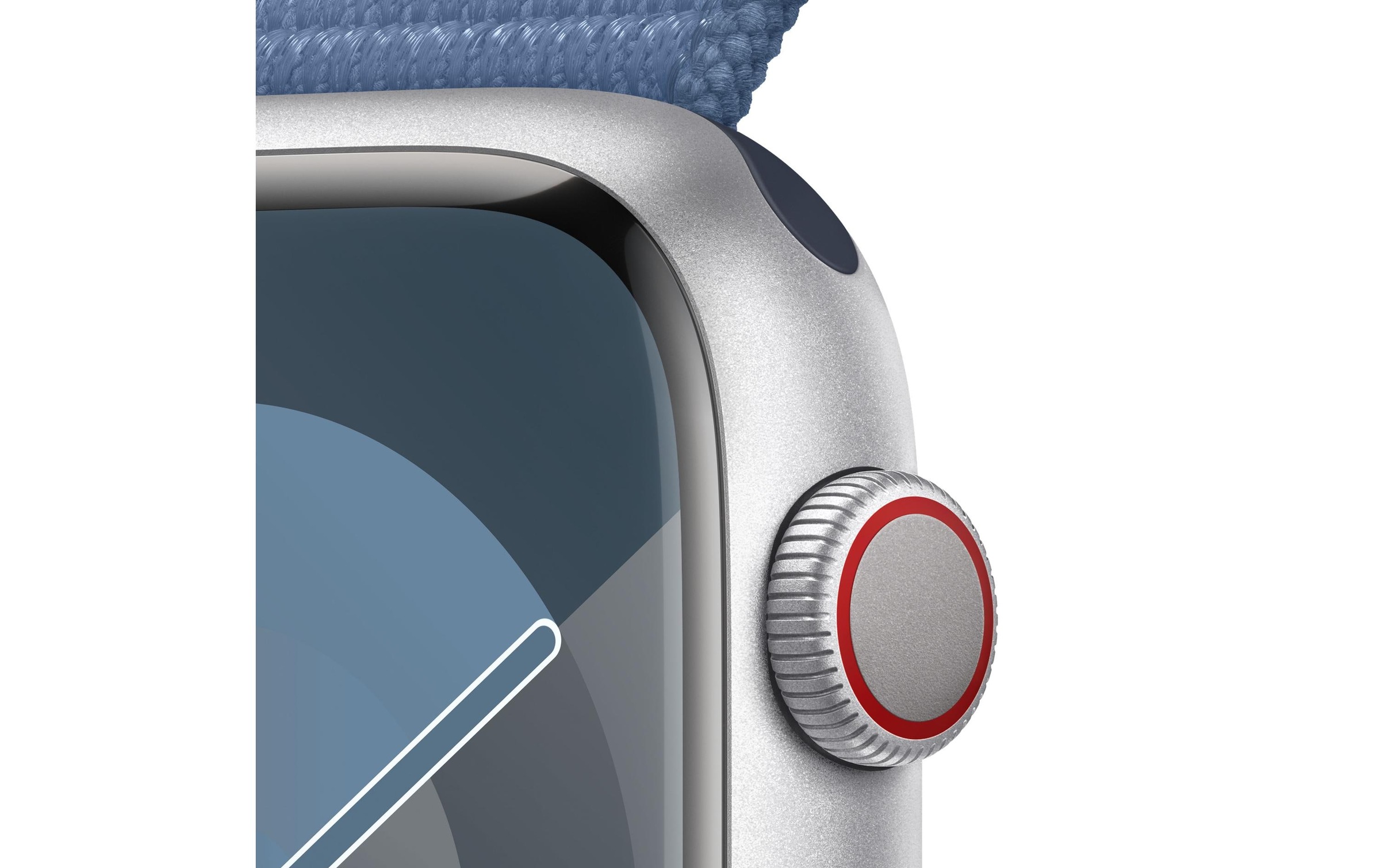 Apple Smartwatch »Series 9, GPS, Aluminium-Gehäuse mit Sport Loop Armband«, Watch OS 10, 64 GB