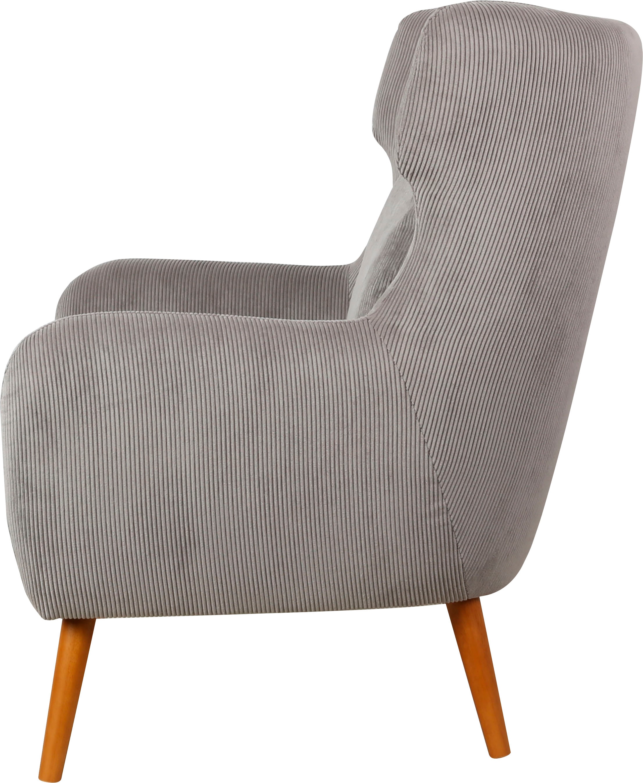 Home affaire Ohrensessel »Yamuna«, mit Sitzpolsterung, Gestell und Füsse aus Massivholz, Sitzhöhe 47 cm