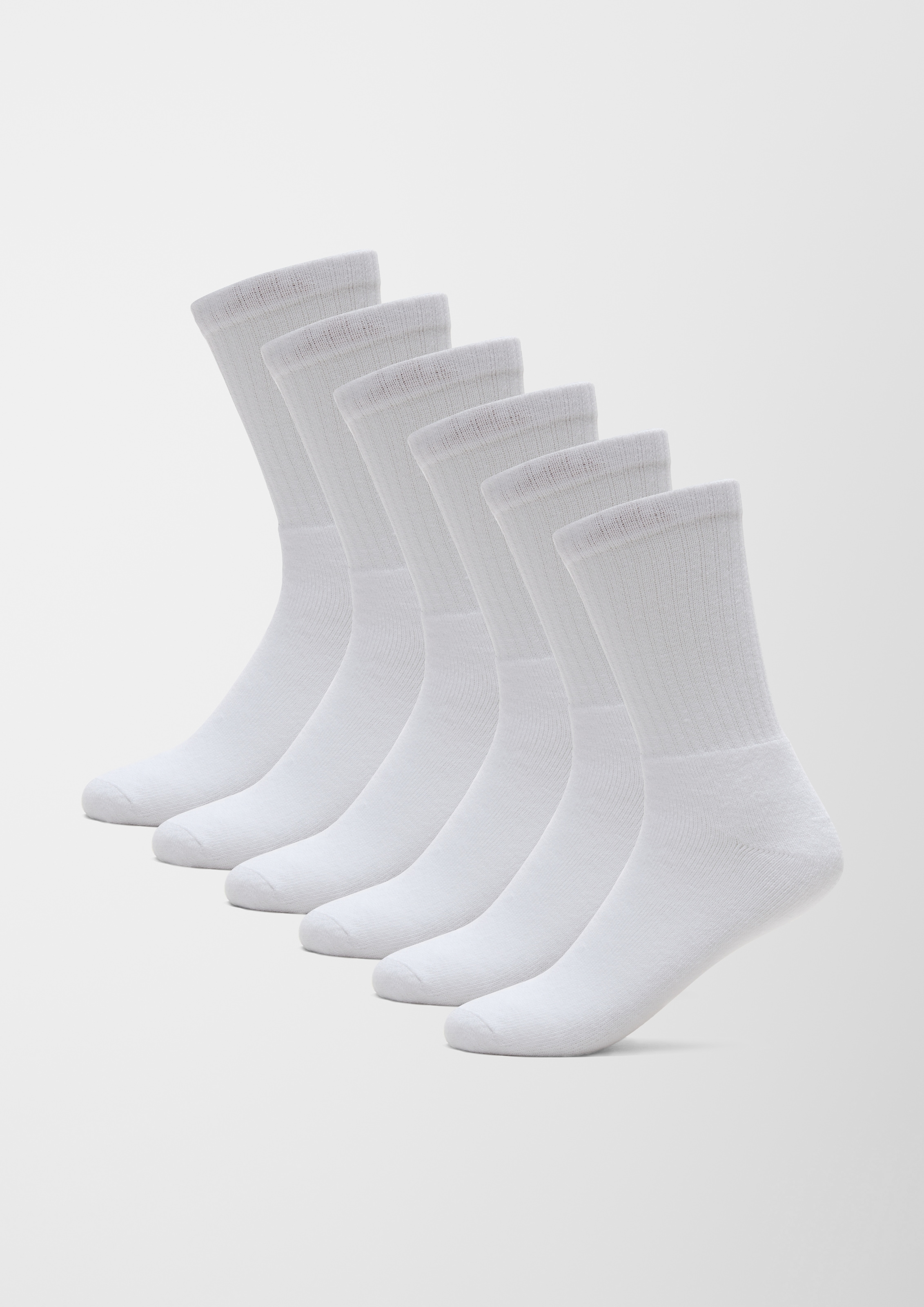 s.Oliver Sportsocken "essentials" 6 Paar tlg. elastischer, druckfreier Bund