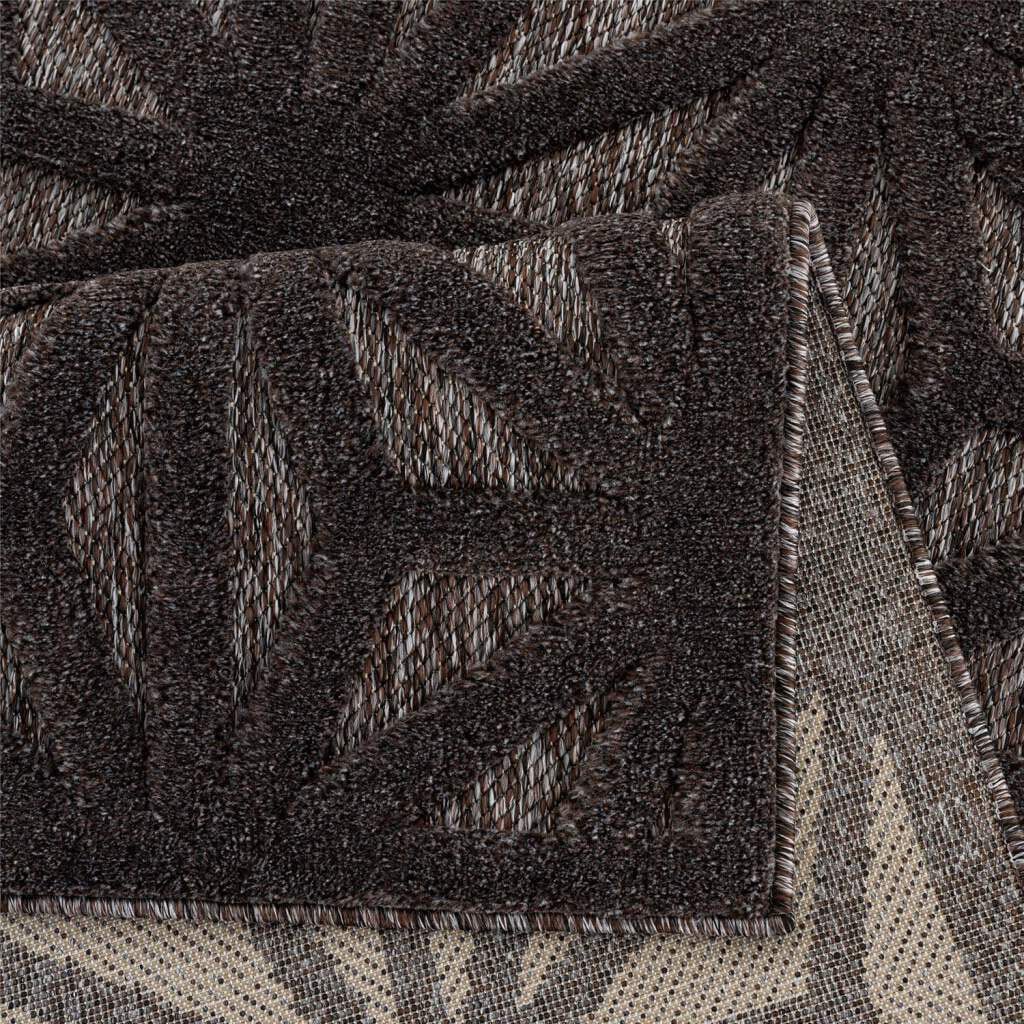 Carpet City Teppich »In-& Outdoorteppich Santorini 58369, 3D-Effekt, Raute-Optik«, rechteckig, 5 mm Höhe, Wetterfest & UV-beständig für Terrasse, Balkon, Küche, Flur