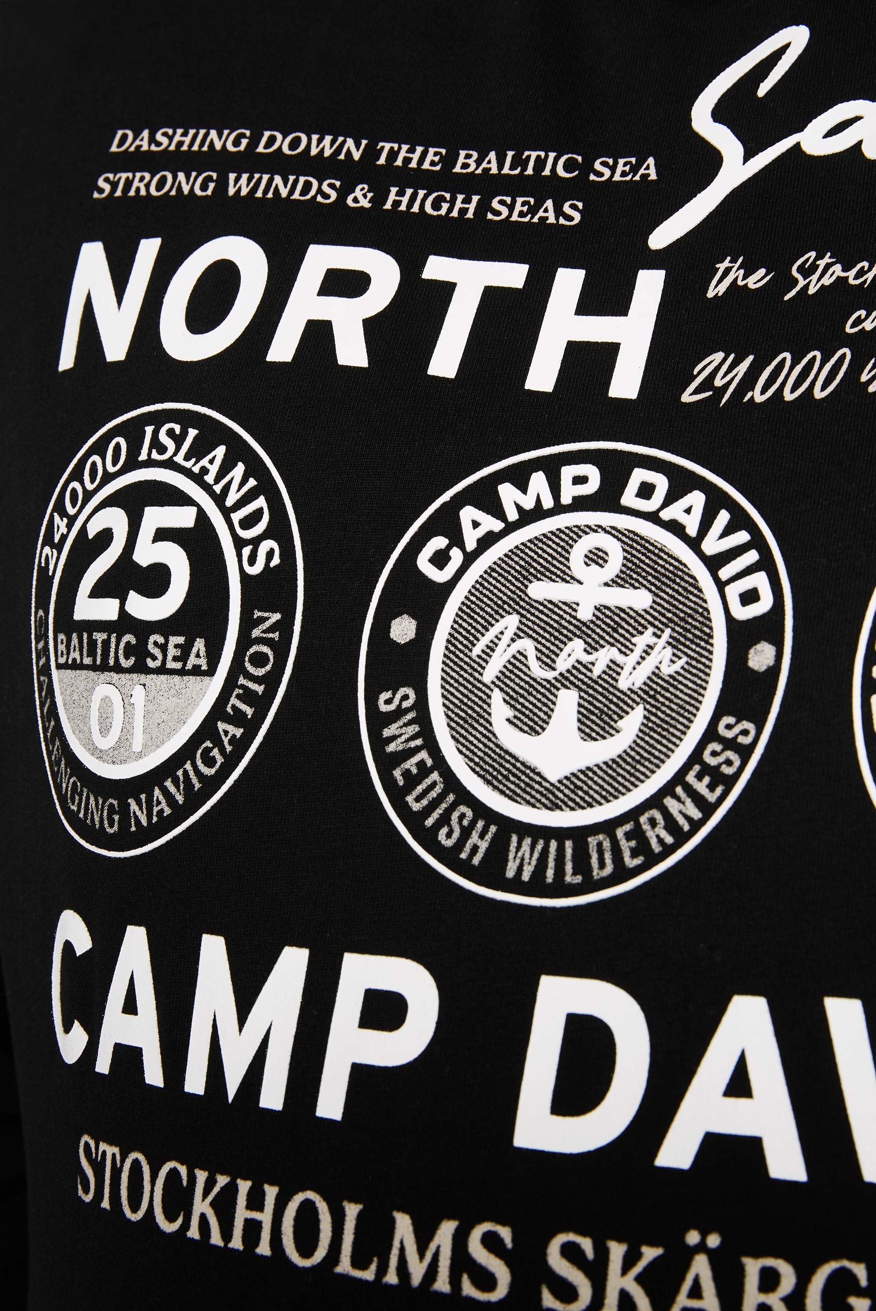 CAMP DAVID Kapuzenshirt, langarm, mit Logo-Prints