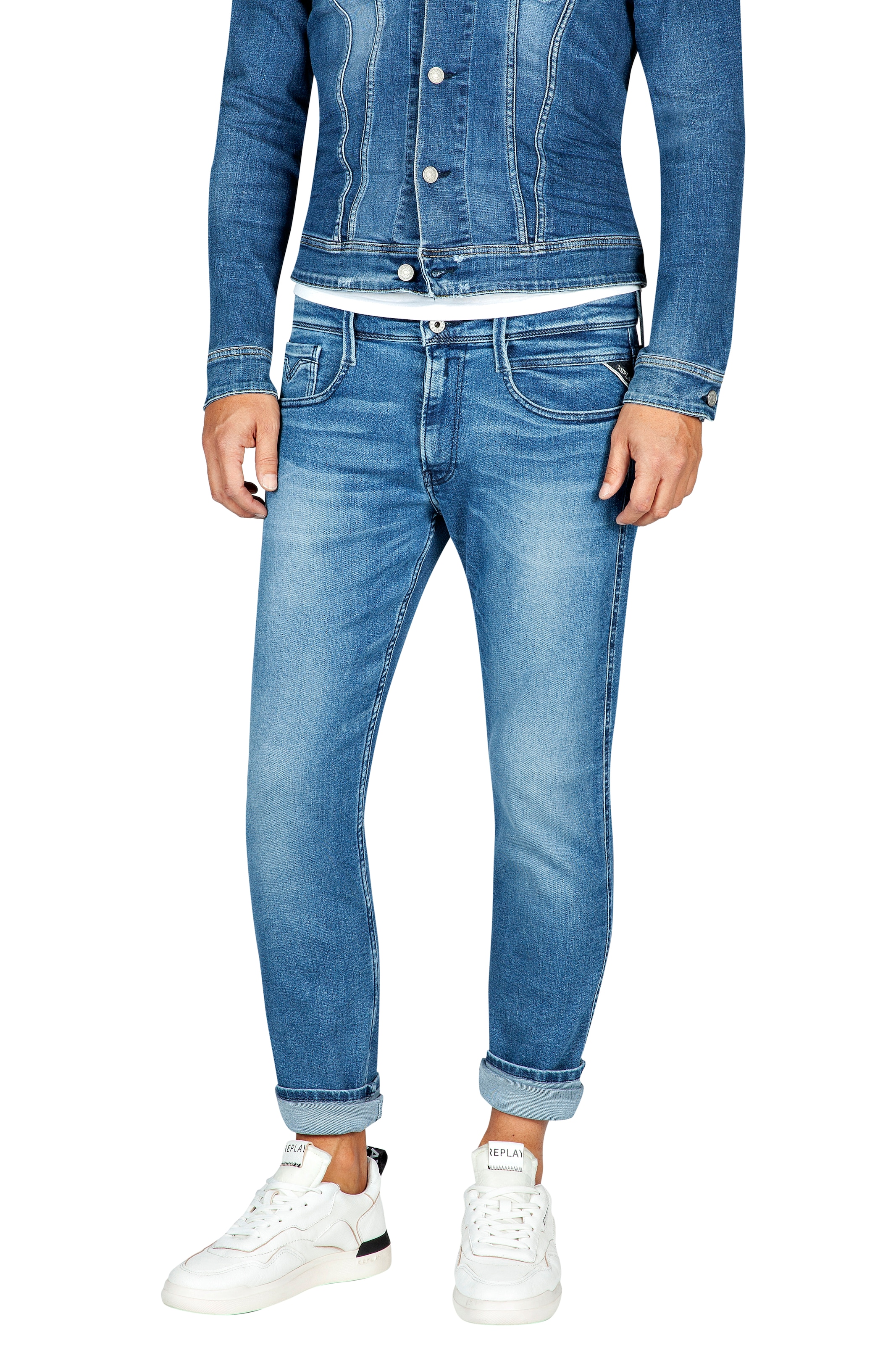 Replay Slim-fit-Jeans "Anbass Superstretch" elastisch