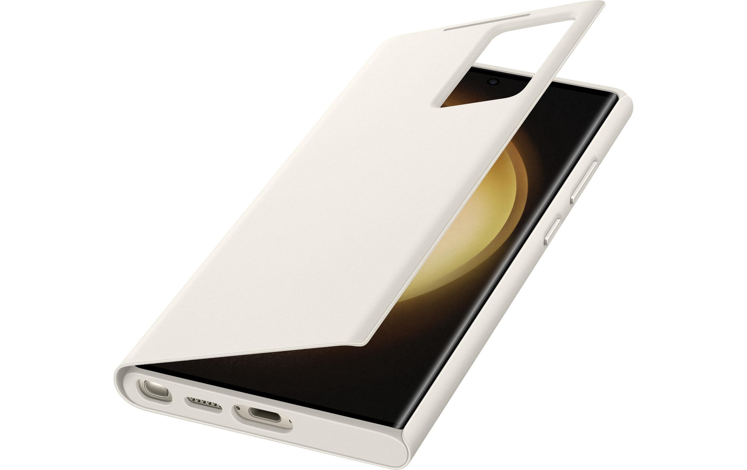 Handyhülle »Smart View Wallet Cream«, Samsung Galaxy S23 Ultra