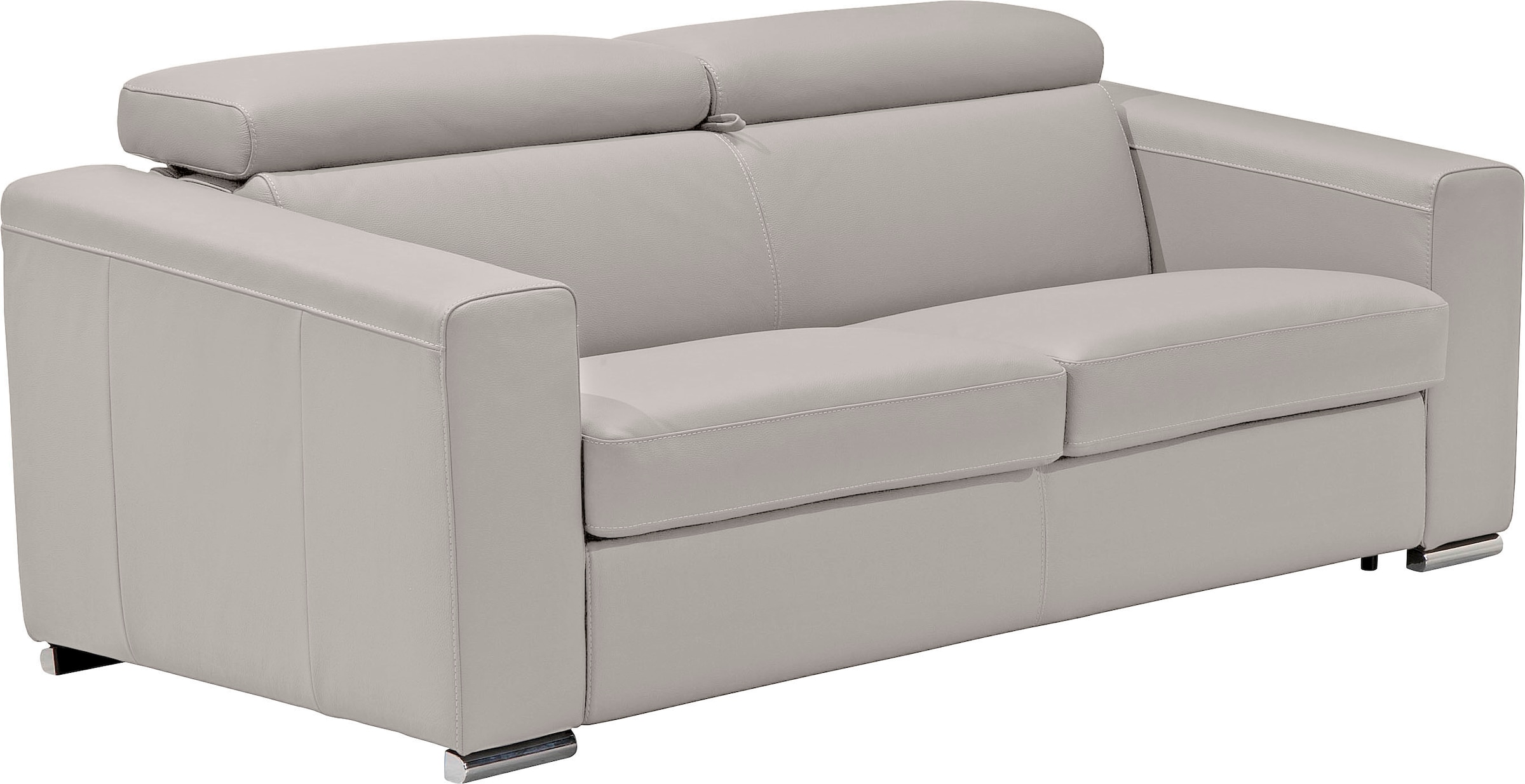 Egoitaliano Schlafsofa »Cabiria, Design und super Sitz- und Liegekomfort«, Sofa inkl. Schlaffunktion, Kopfteile verstellbar, mit Metallfüssen