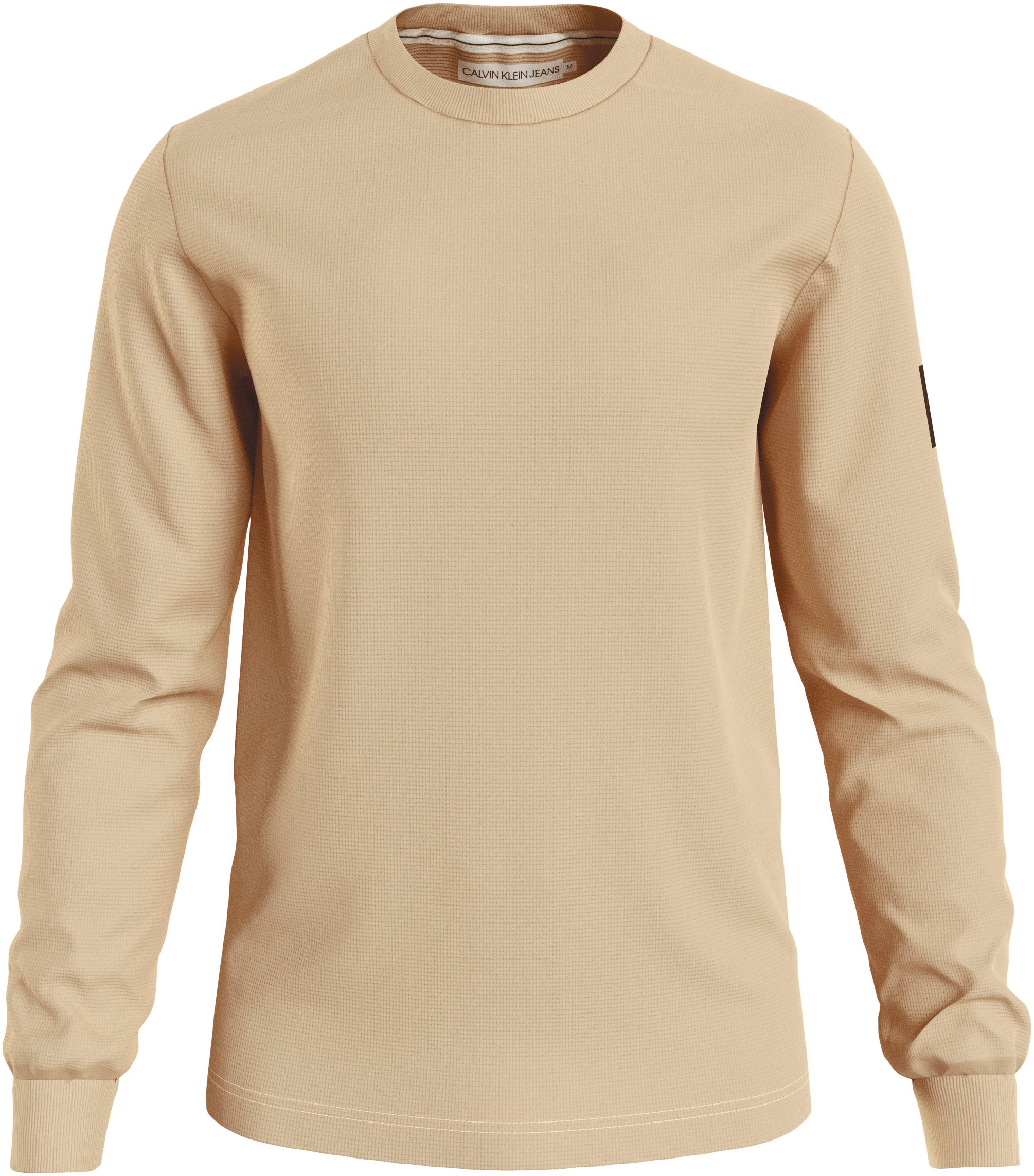Calvin Klein Jeans Langarmshirt »BADGE LS shoppen Logopatch | mit TEE«, Jelmoli-Versand online WAFFLE