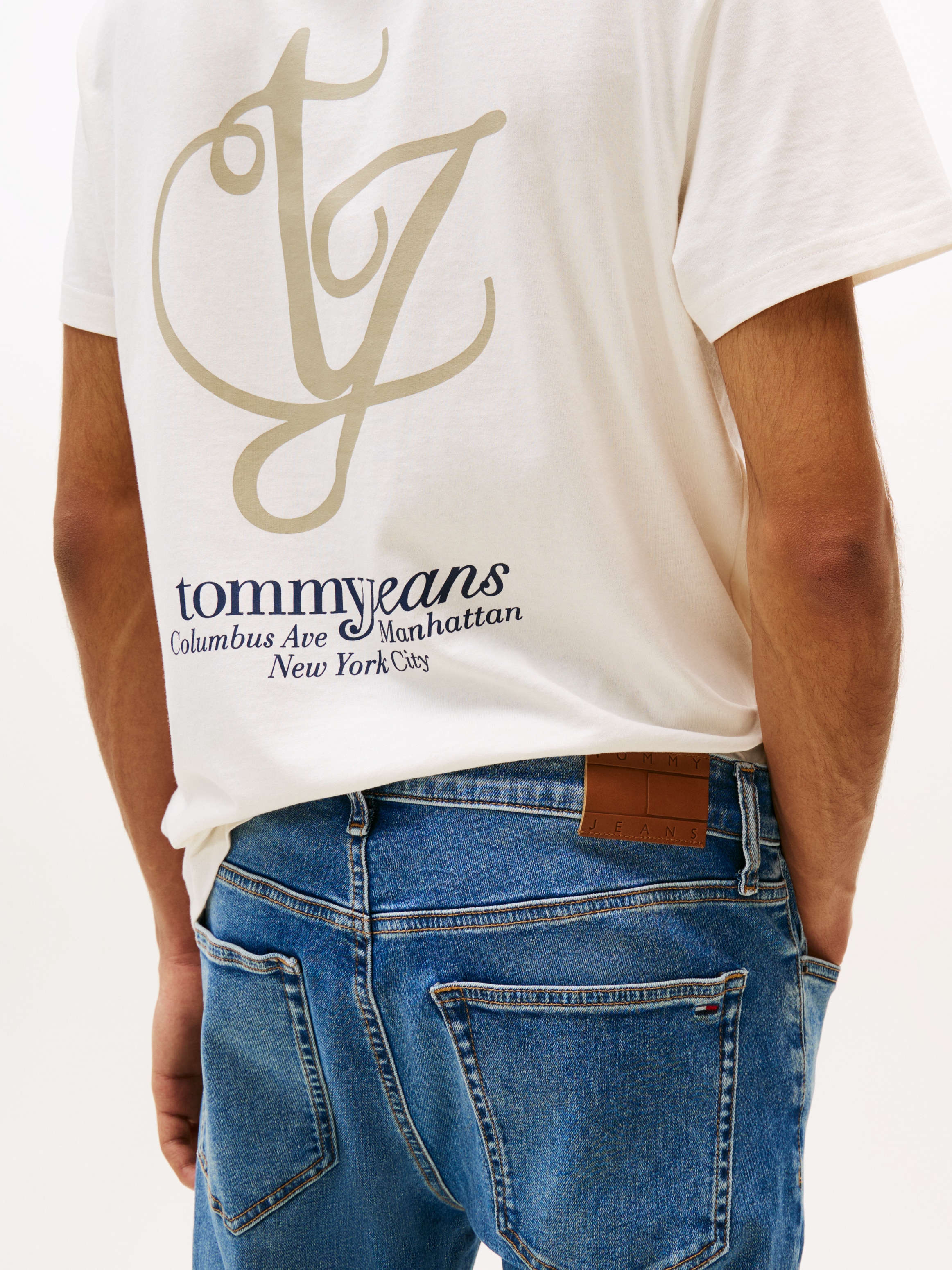 Tommy Jeans Slim-fit-Jeans »Austin Slim Tapered«, Mit Gürtelschlaufen