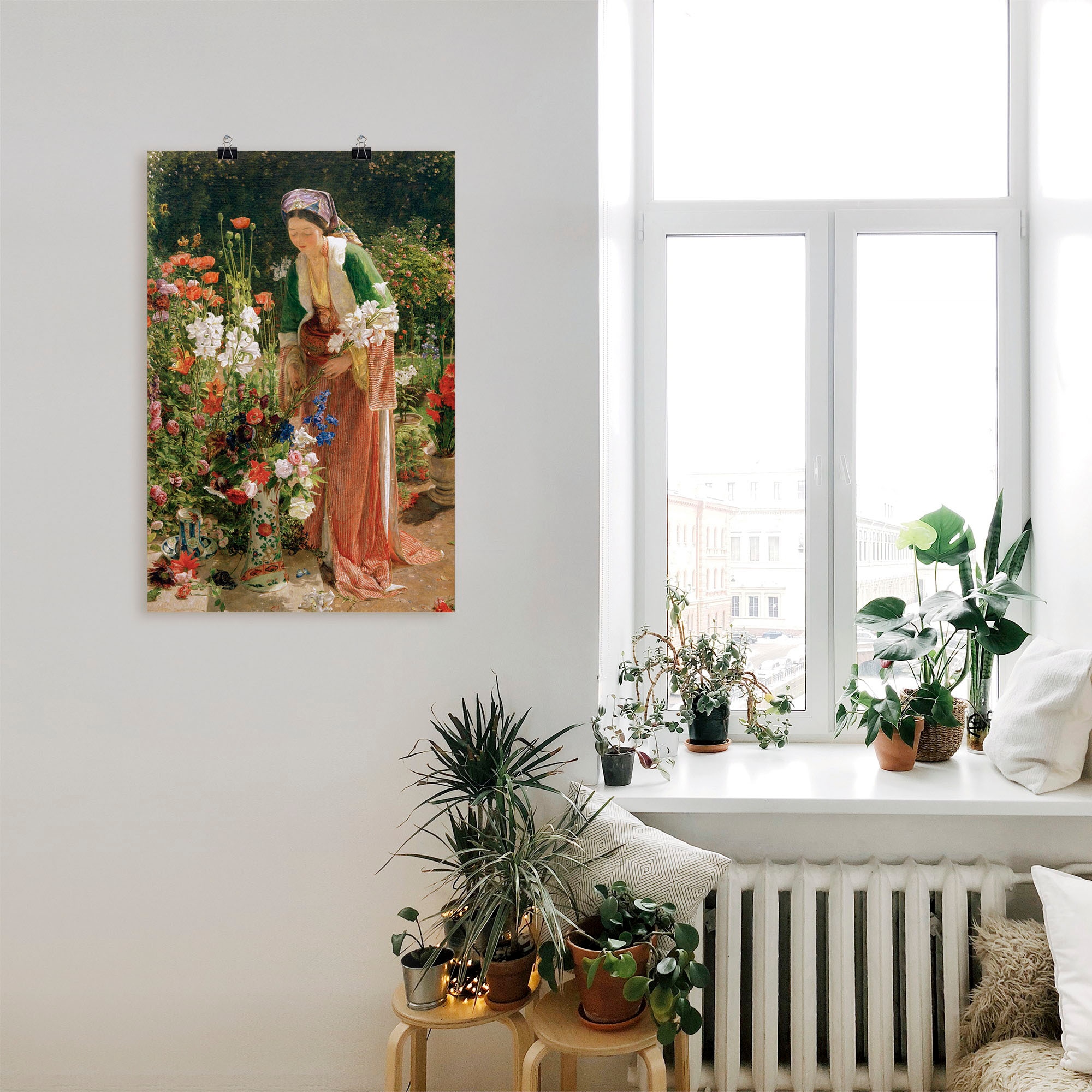 Artland Kunstdruck »Im Garten des Beis«, Bilder von Frauen, (1 St.), als Alubild, Leinwandbild, Wandaufkleber oder Poster in versch. Grössen