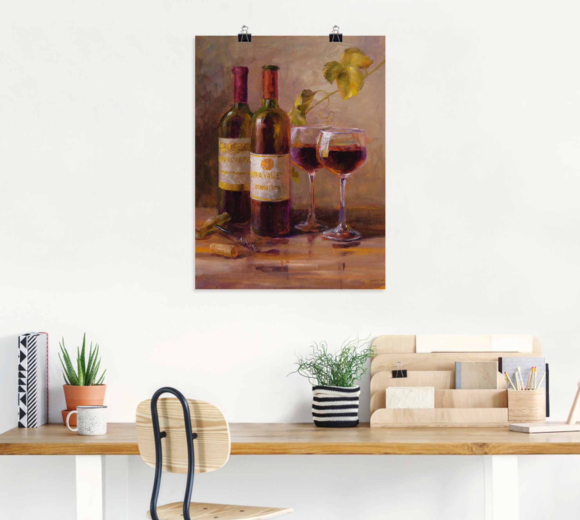Artland Wandbild »Offener Wein I«, Getränke, (1 St.), als Leinwandbild, Poster, Wandaufkleber in verschied. Grössen
