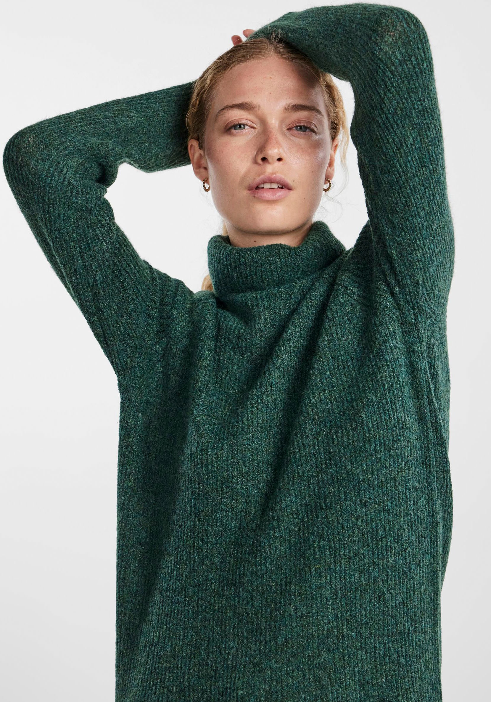 pieces Rollkragenpullover »PCELLEN LS LONG KNIT NOOS BC«