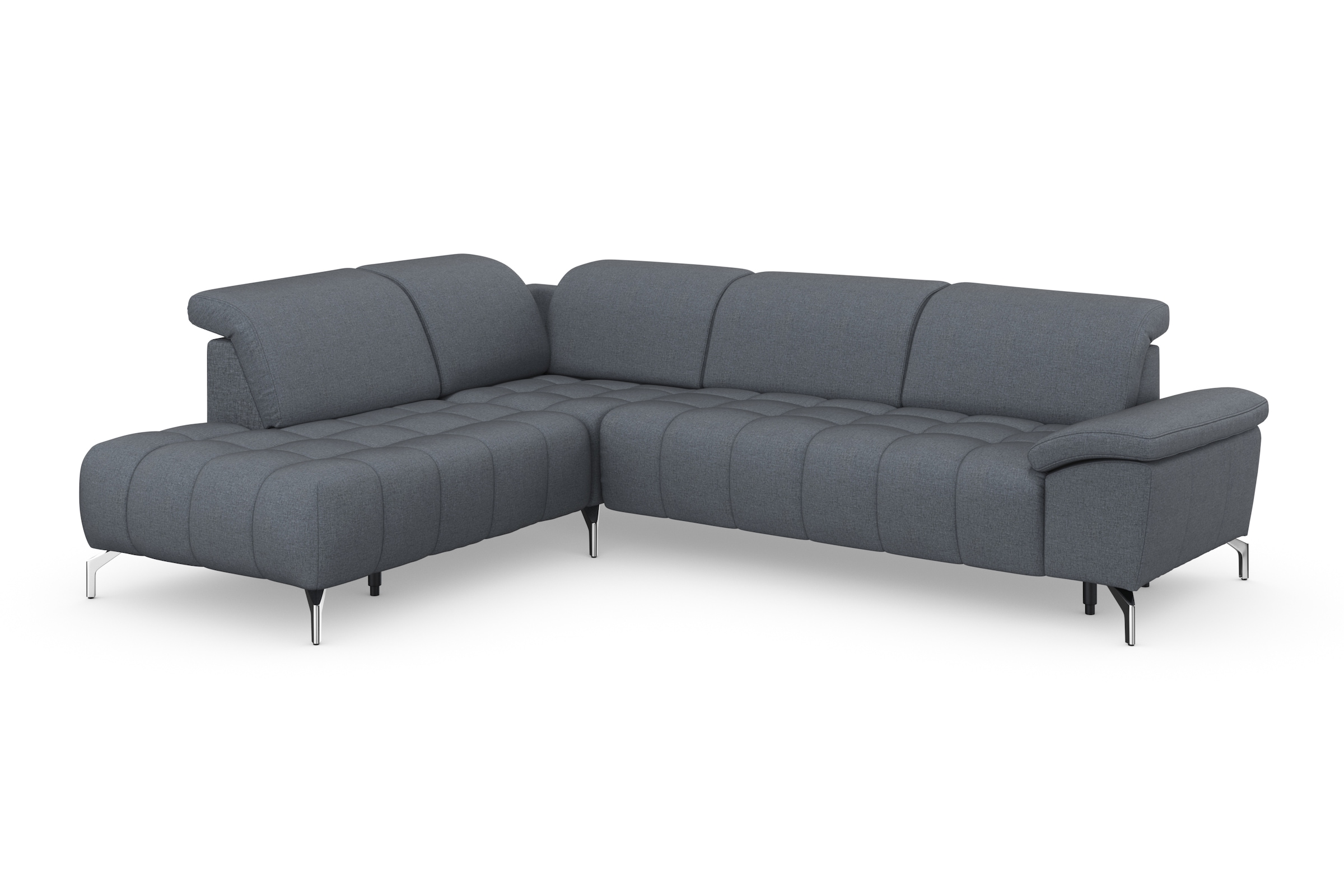 sit&more Ecksofa »Cool L-Form«, wahlweise mit Kopfteilverstellung und Vorziehsitz, motorisch
