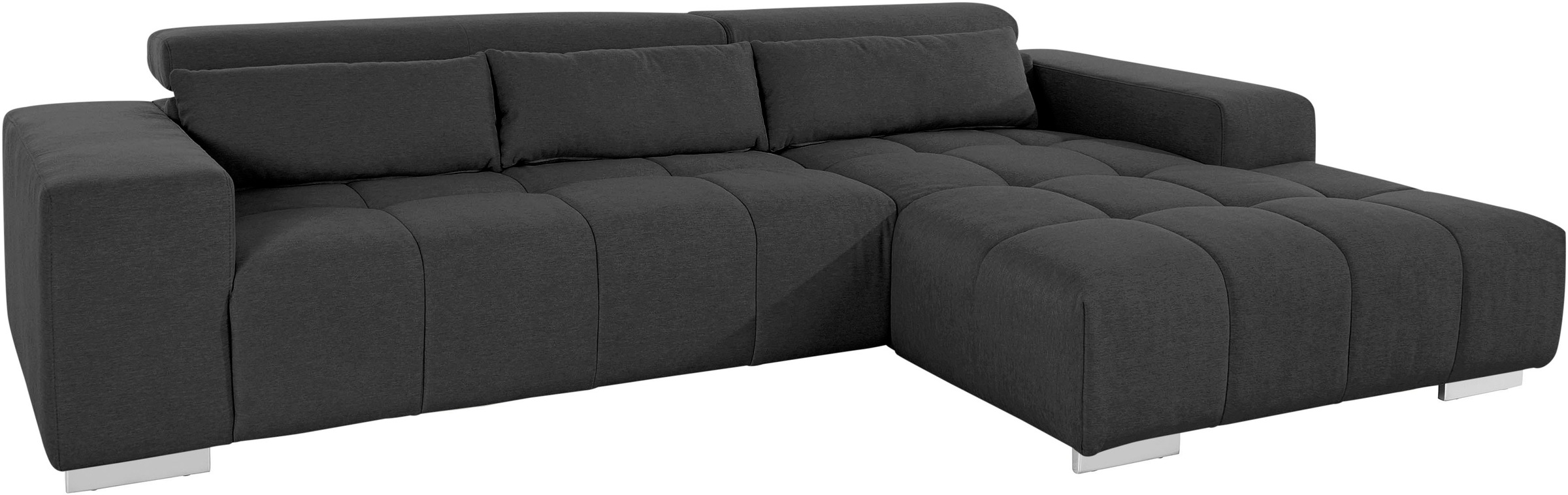 COTTA Ecksofa »Orion L-Form«, mit Kopfteilverstellung & 3 Nierenkissen