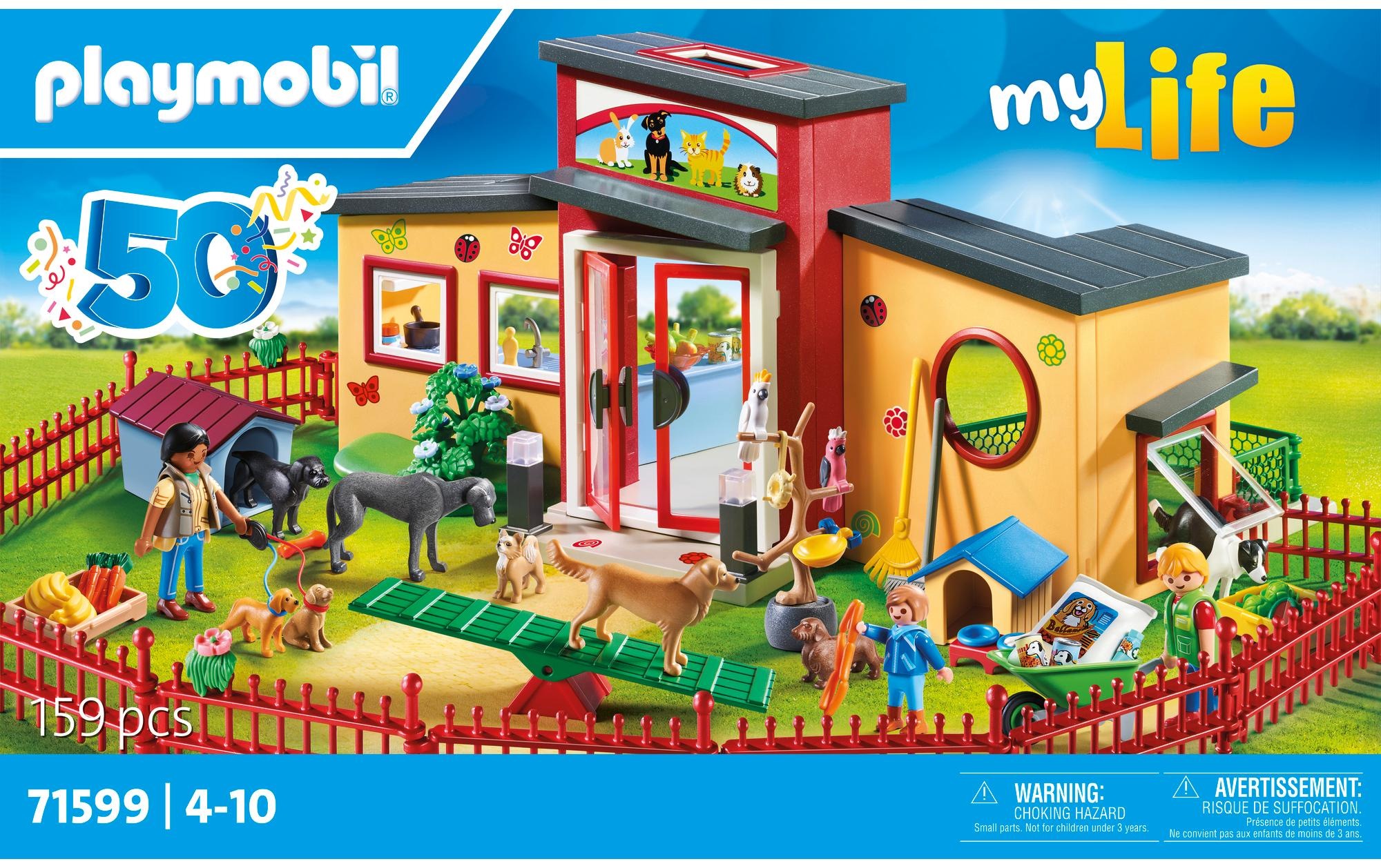 Playmobil® Spielbausteine »My Life Tierhotel Pfötchen 71599«, (72 St.)