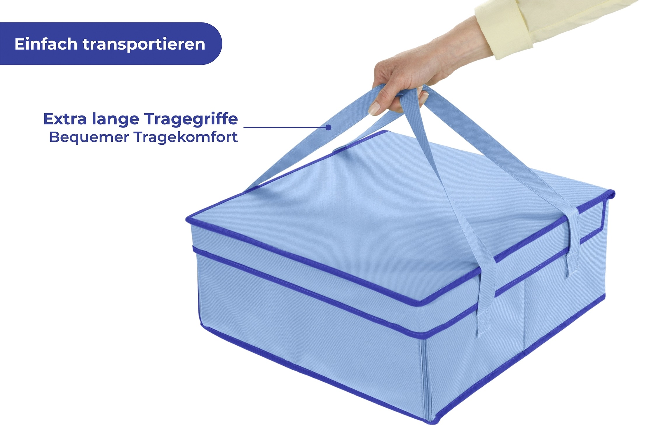 Maximex Kühltasche »BLAU«, Transporttasche mit Isolierschicht, für Kuchen, Kalt- und Warmspeisen