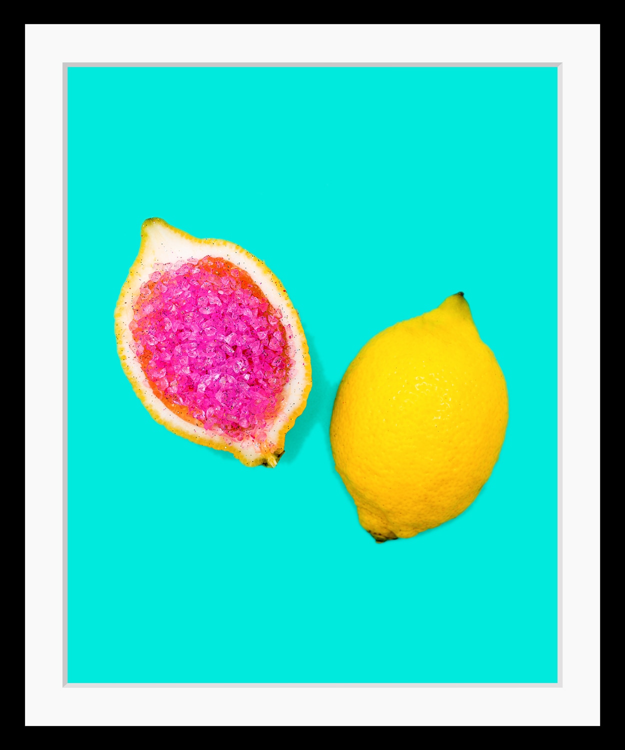 queence Bild "Anne" Kunst  Lebensmittel  Obst  Obst Bilder  Orange HD Premium Poster-Druck inkl. Holzrahmen