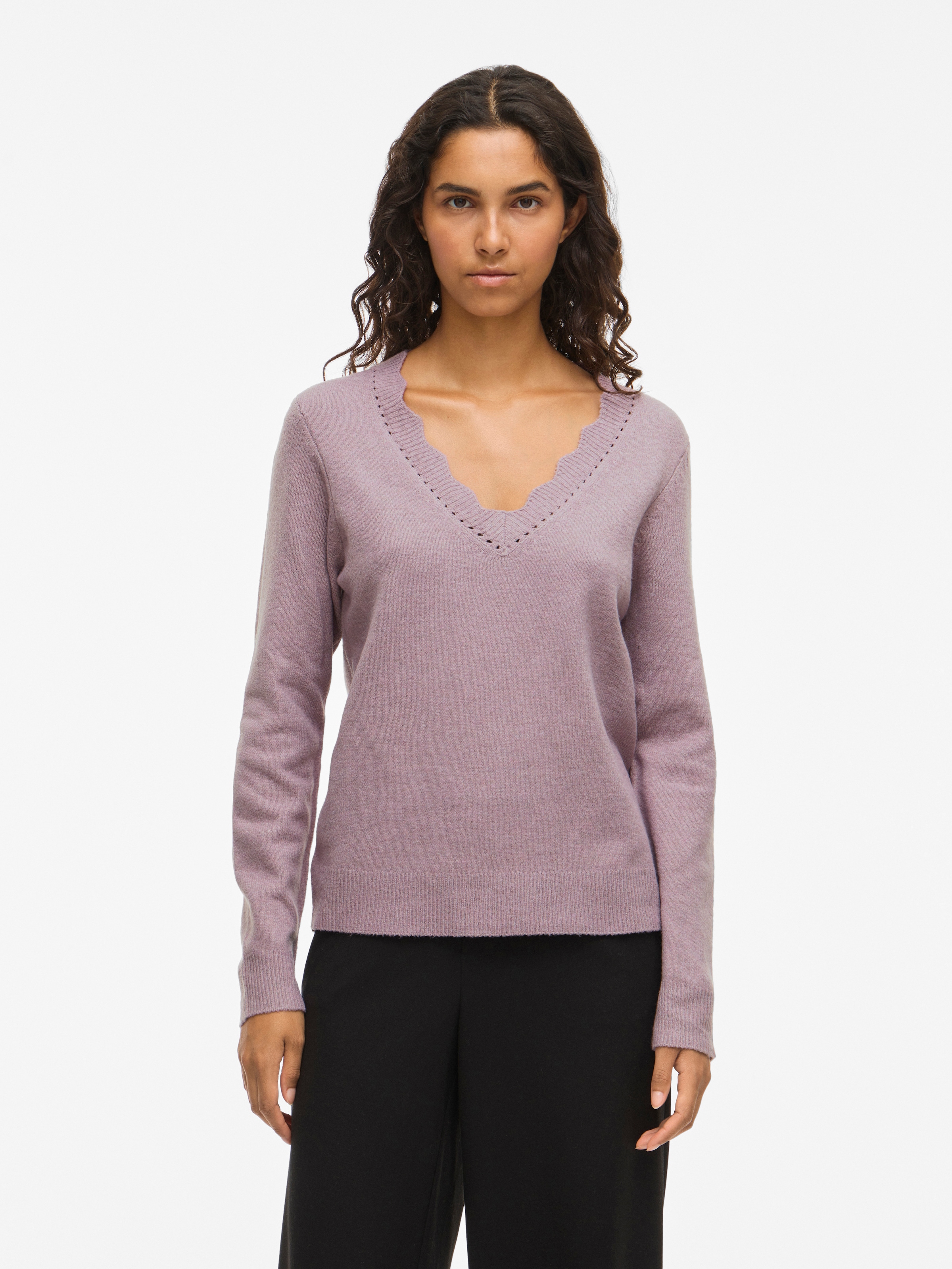 Vila V-Ausschnitt-Pullover »VINIKOLINA V-NECK L/S KNIT TOP - NOOS«