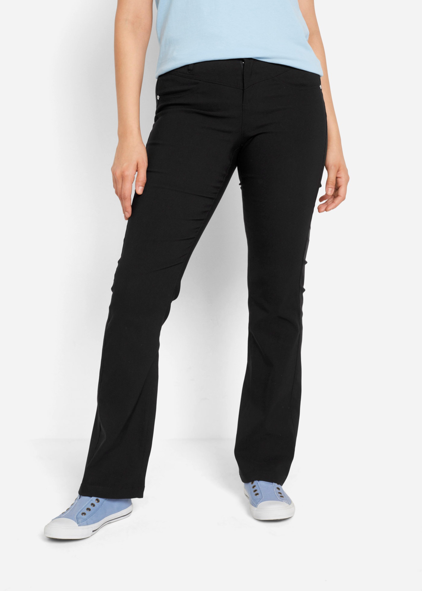bonprix Stretch-Hose mit leicht ausgestellten Hosenbeinen