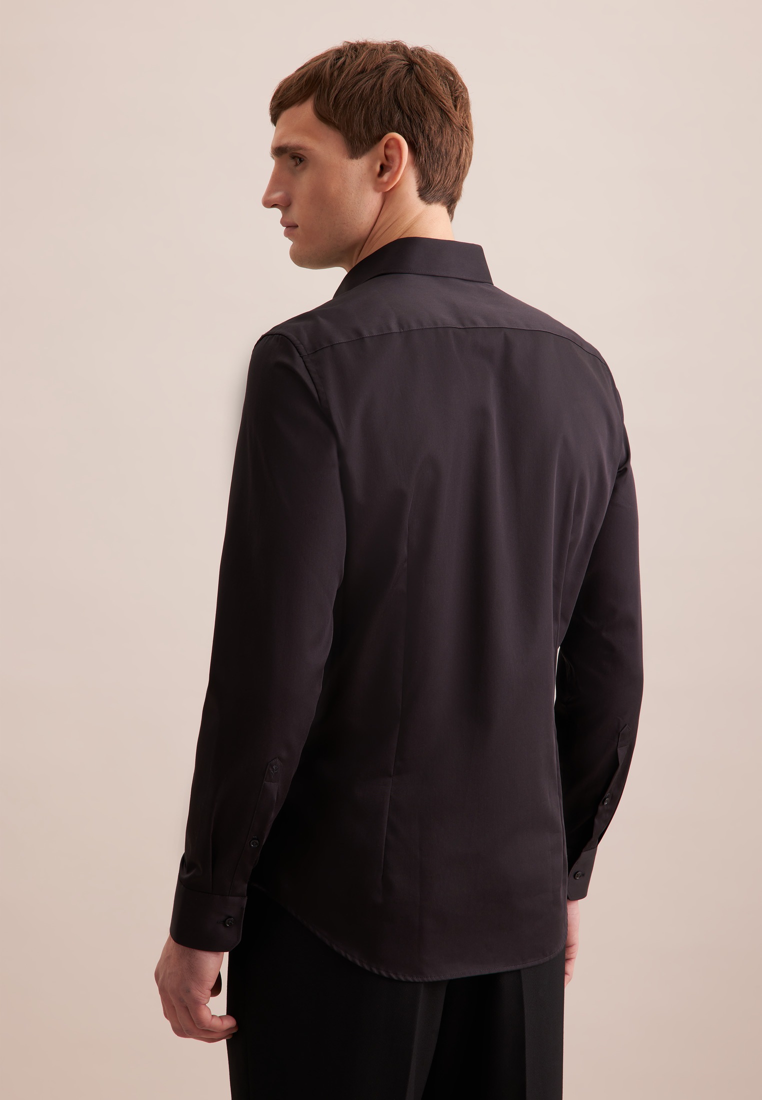 seidensticker Businesshemd »Schwarze Rose«, Slim 1/1 Extra lang Kentkragen Uni