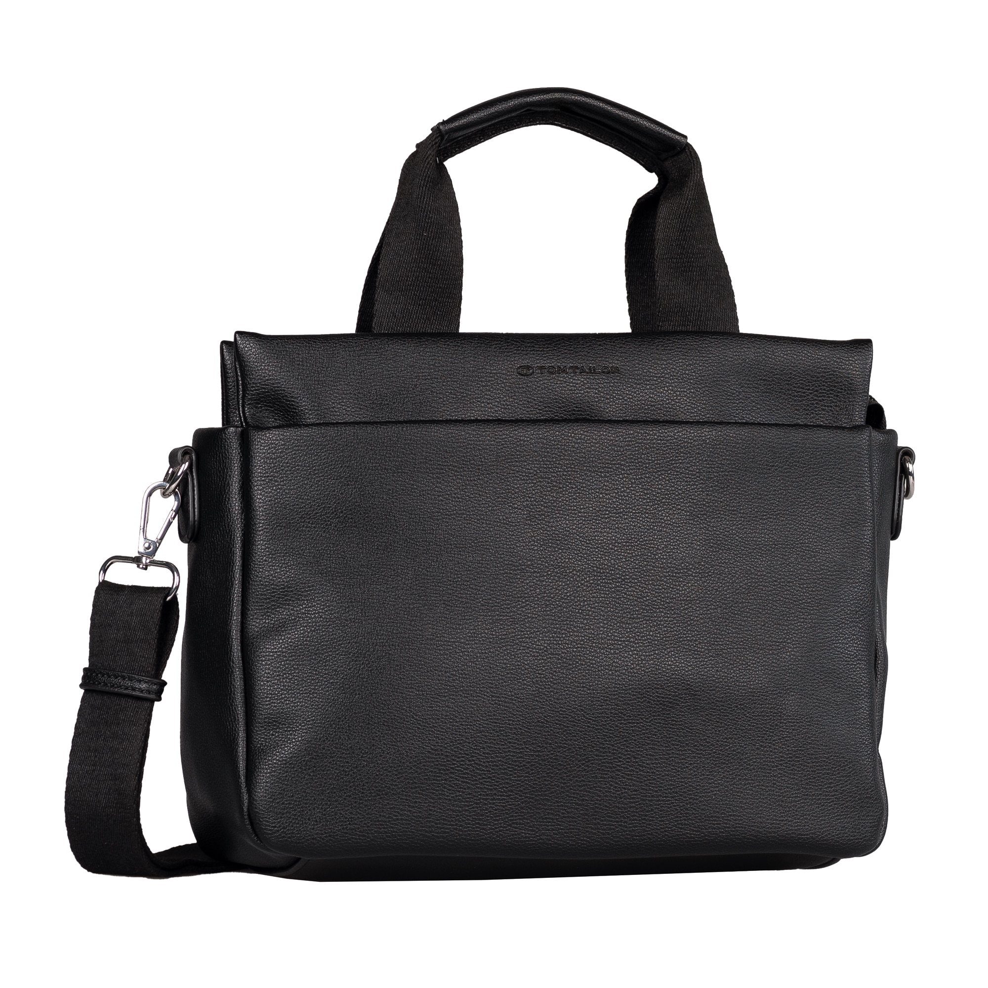 TOM TAILOR Shopper "Rella" aus fein genarbtem Material mit farblich passendem Gewebeband
