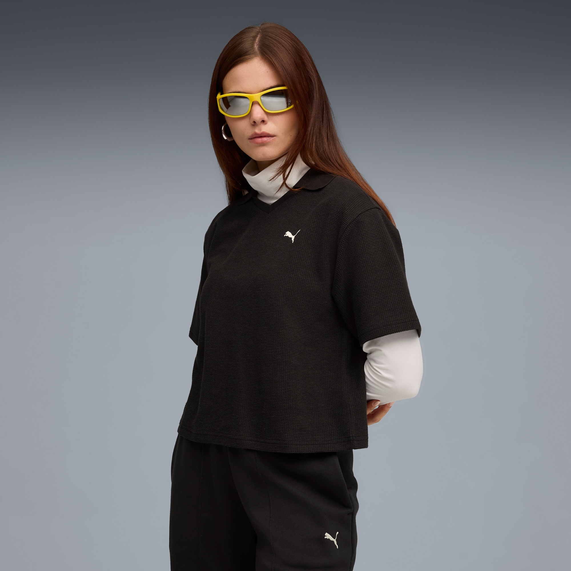 PUMA Poloshirt »CLASS RELAXED PINNACLE POLO TEE« Kurzarmdesign, normale Kragenform, aus Polyester und Baumwolle