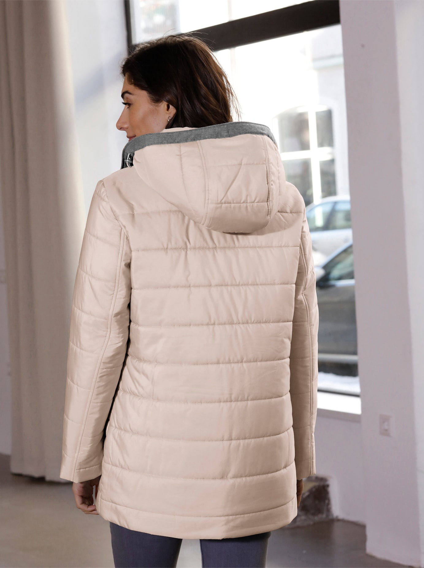 Classic Basics Steppjacke mit Kapuze