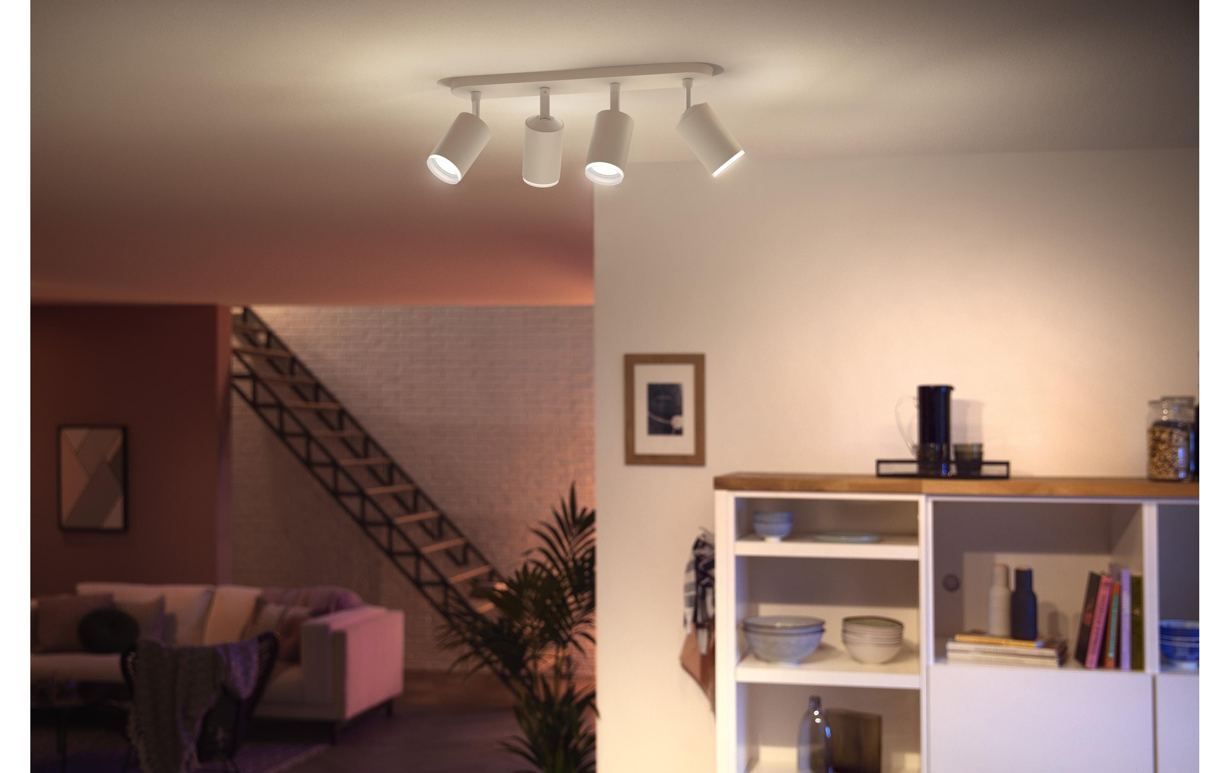 Philips Hue LED Deckenleuchte »Fugato 4er-Spot«, Leuchtmittel GU10 | LED wechselbar