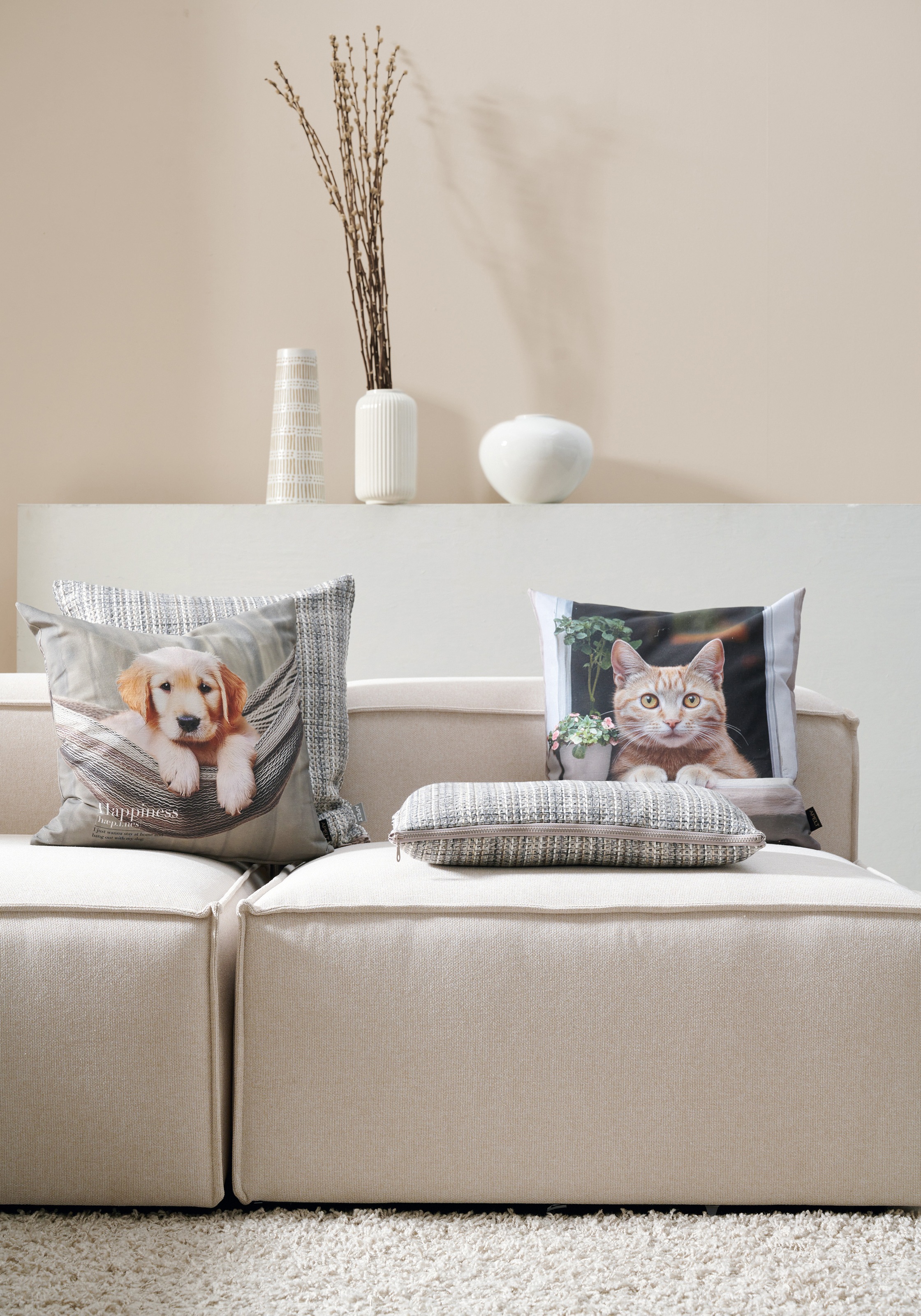 APELT Dekokissen "Cona" inclusive Soft-Kissenfüllung 100% PES