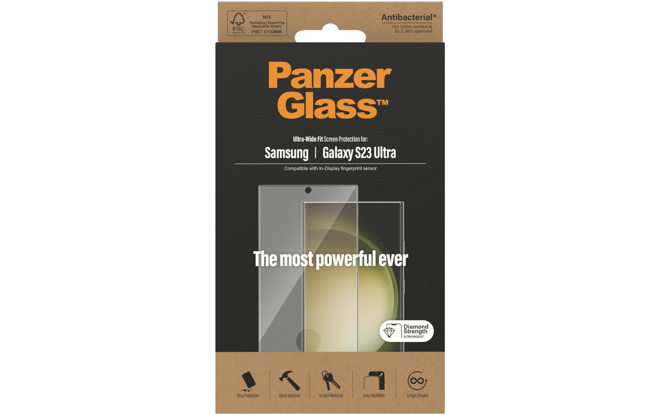 PanzerGlass Schutzfolie »Ultra«, (1 St.), Mit Rahmen