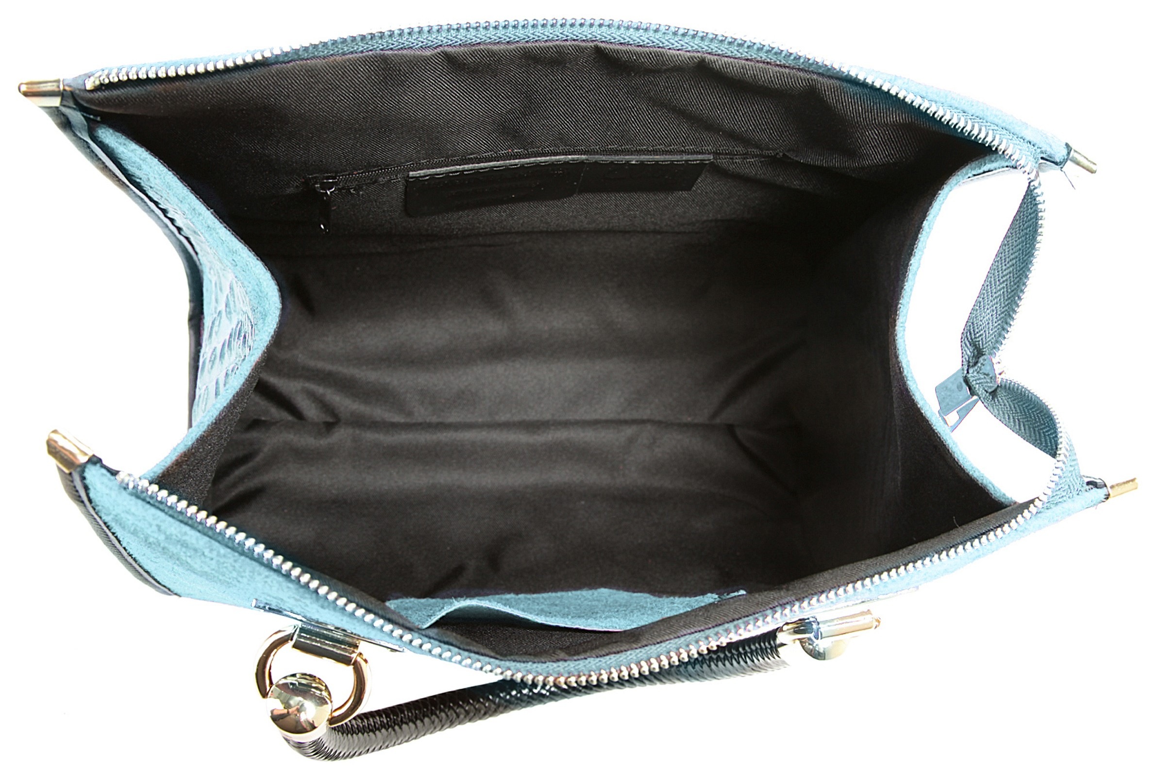 Cluty Henkeltasche, echt Leder, Made in Italy