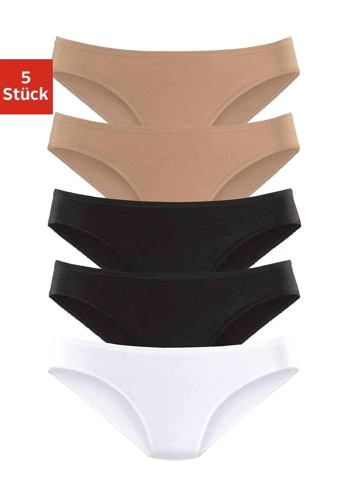 bei Bikinislip, Schweiz aus shoppen petite Baumwolle 5 Jelmoli-Versand online elastischer St.), (Packung, fleur