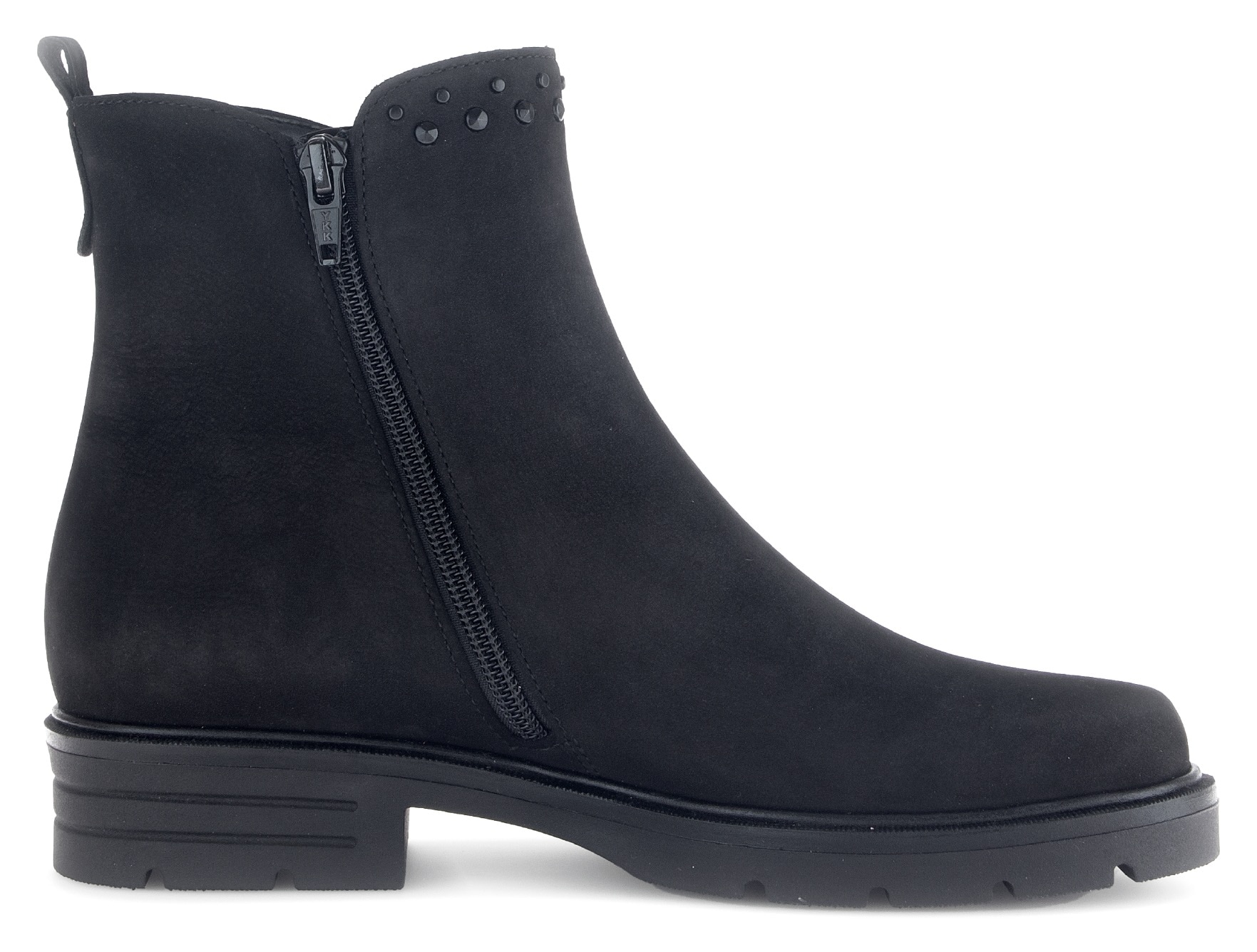 Gabor Stiefelette, Blockabsatz, Komfortschuh, Boots mit glänzenden Nieten