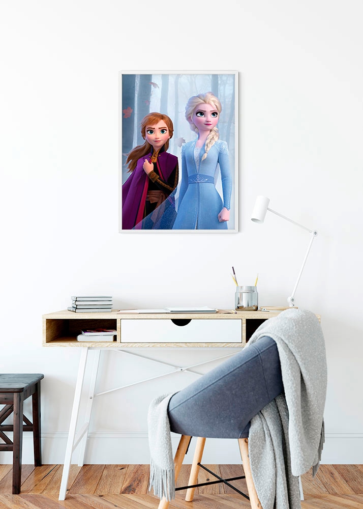 Komar Poster »Frozen Sisters in the Wood«, Disney, (1 St.), Kinderzimmer, Schlafzimmer, Wohnzimmer