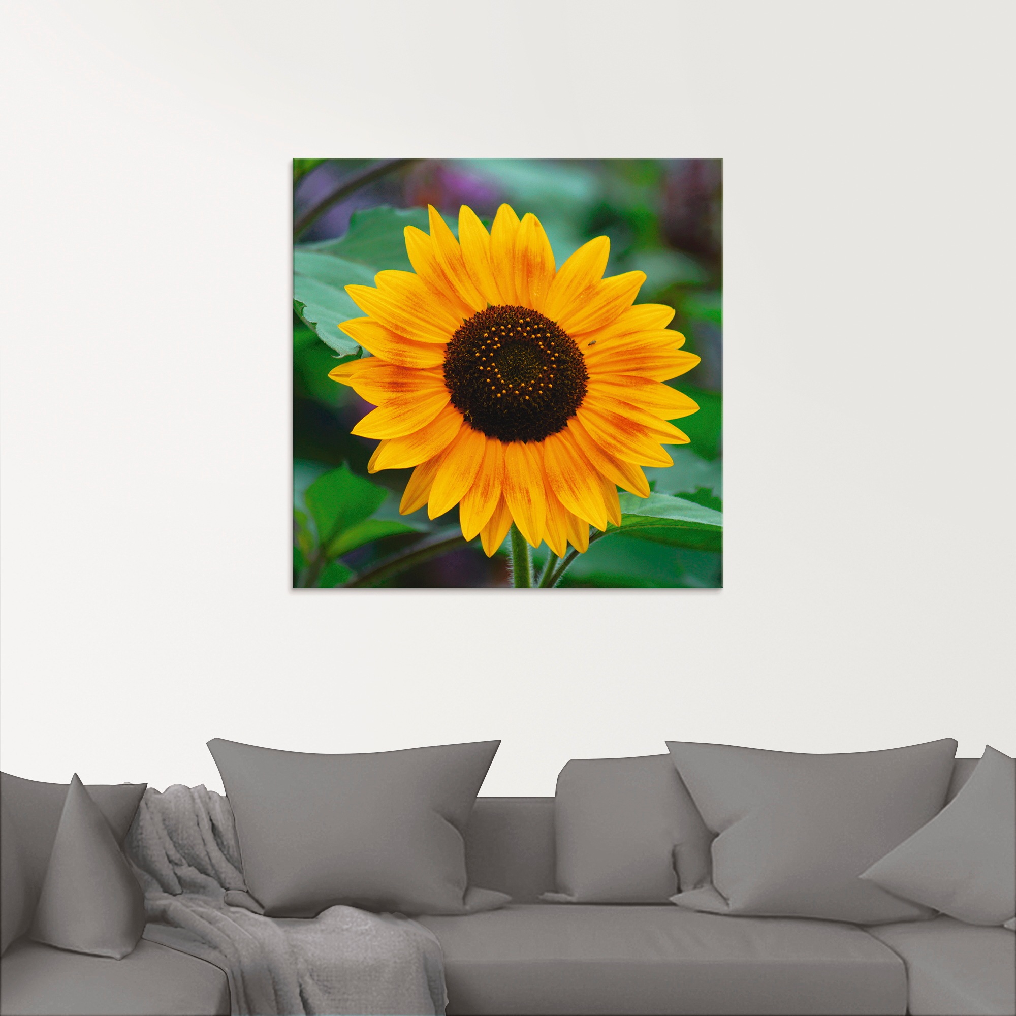 Artland Glasbild »Sonnenblume«, Blumen, (1 St.), in verschiedenen Grössen