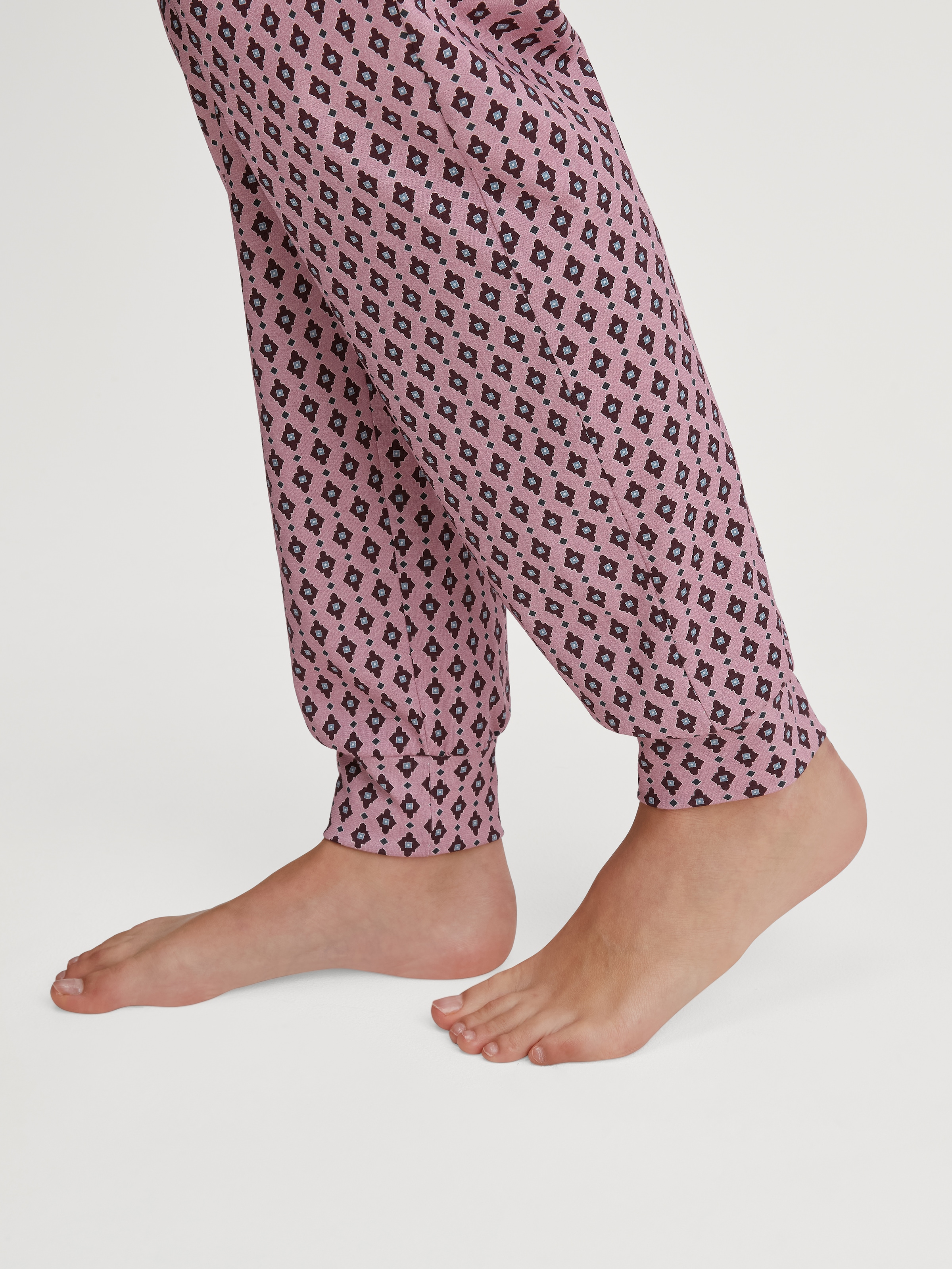 CALIDA Pyjamahose, weich, Gummizug, Cotton, Single Jersey Qualität, Gesässtasche