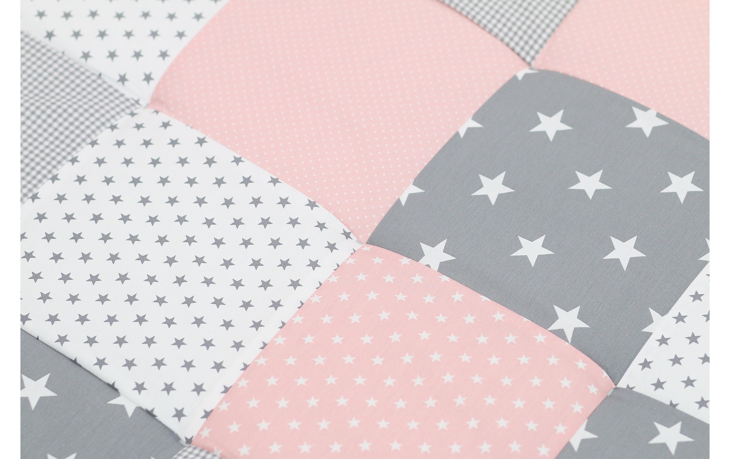 Krabbeldecke »Krabbeldecke Rosa Grau 120 cm x 120«