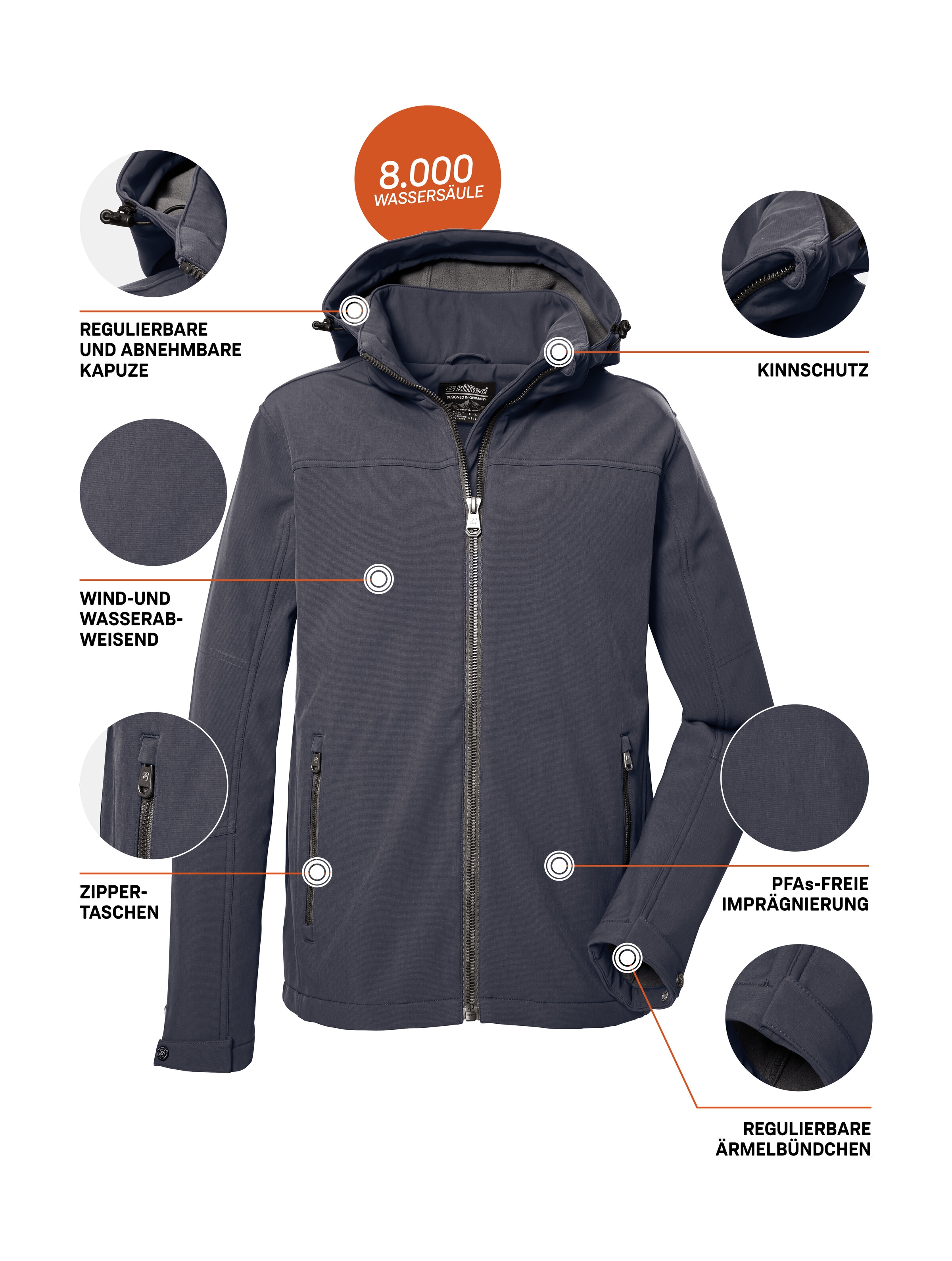 Killtec Softshelljacke »Herren Softshelljacke«