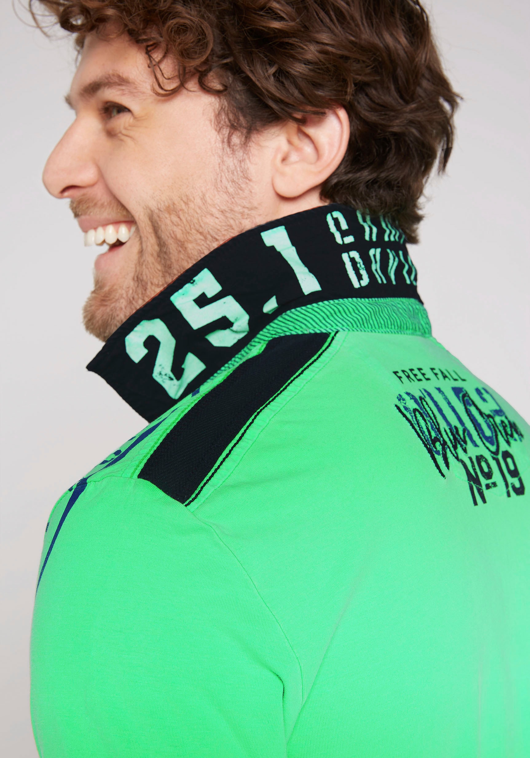 CAMP DAVID Poloshirt, mit Schultern auf Tapes | online Jelmoli-Versand den bestellen