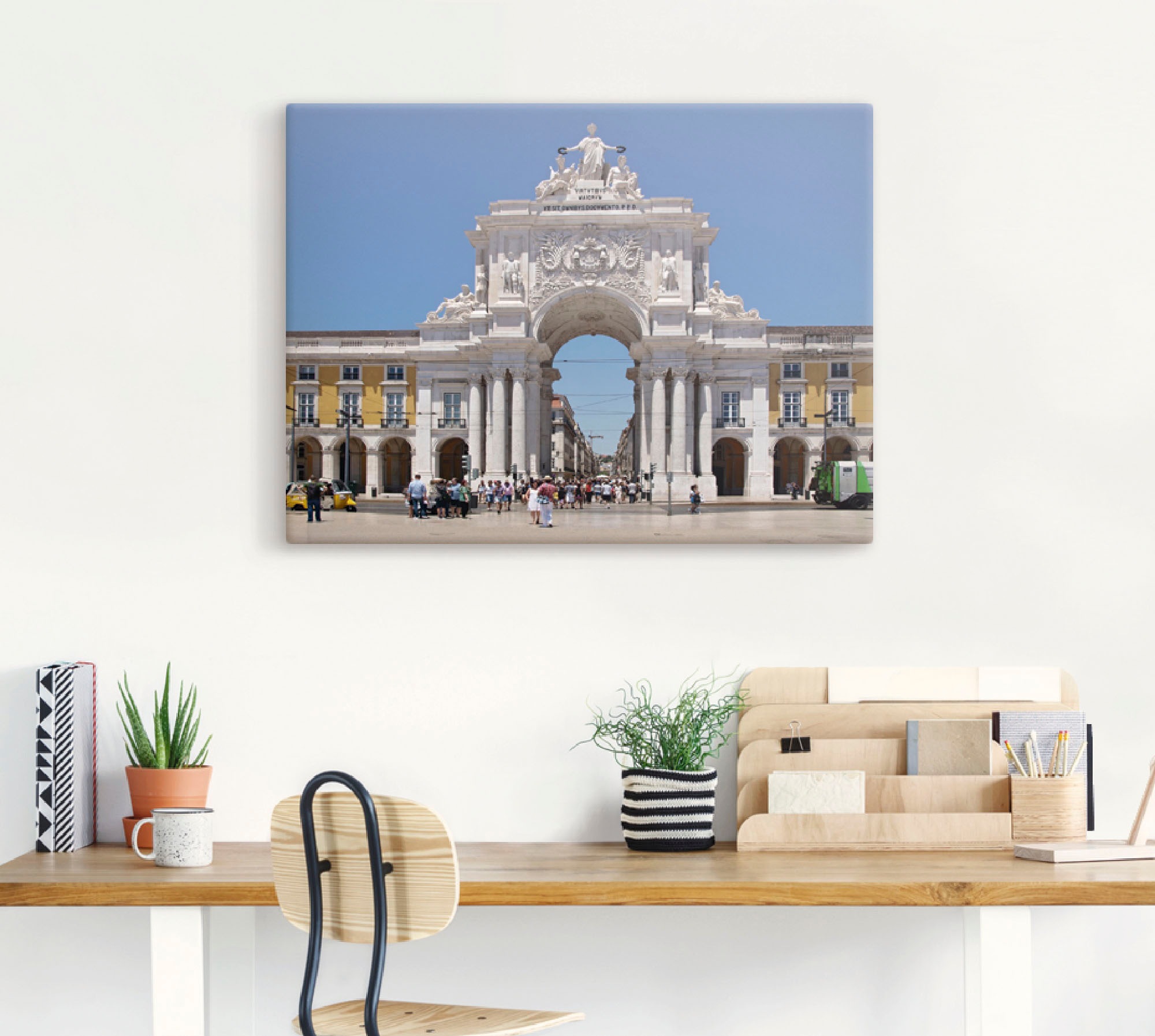 Artland Wandbild »Arco rua Augusta Lissabon«, Gebäude, (1 St.), als Alubild, Leinwandbild, Wandaufkleber oder Poster in versch. Grössen