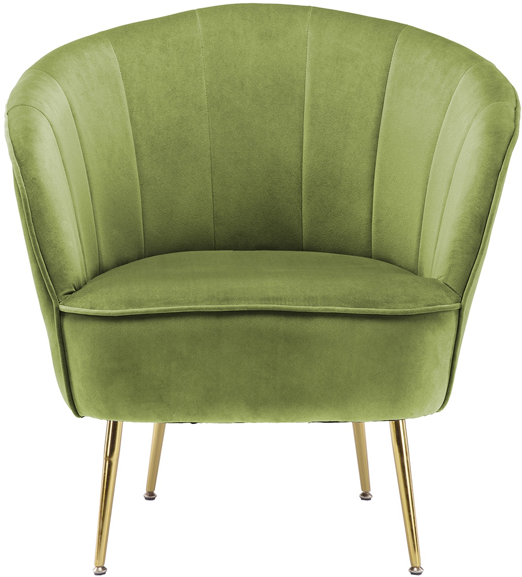 Kayoom Sessel »Loulan 125, gemütlicher Cocktail-Sessel, edler Samtbezug«, (1 St.), Cocktail-Sessel, Rückenlehne mit Ziernaht, Metallbeine in Goldfarben