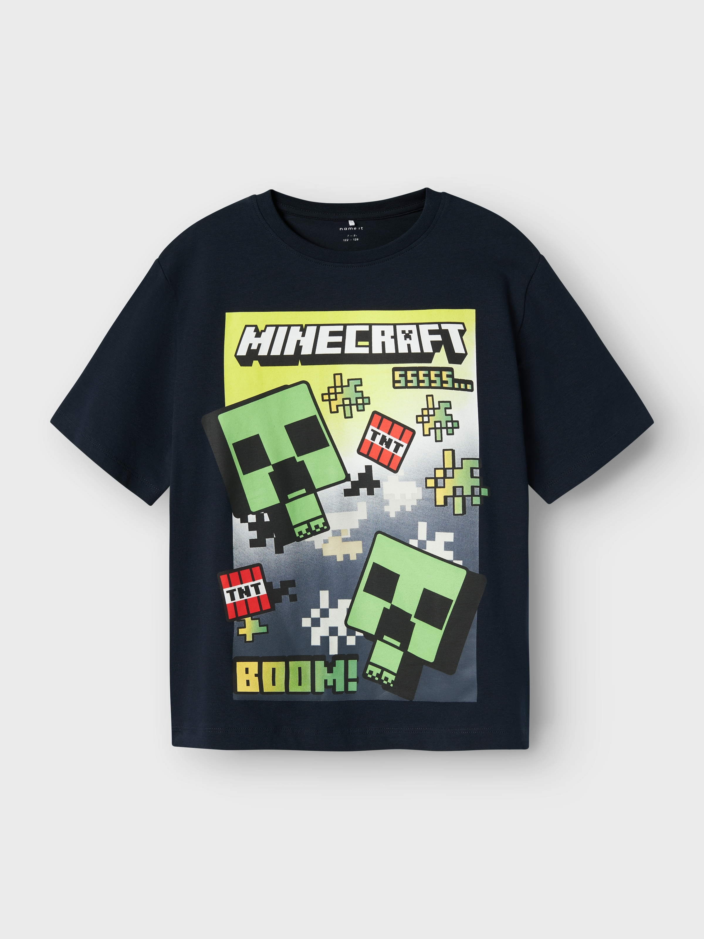 Name It T-Shirt »NKMMUS für Jungen mit Minecraft-Print und elastischem Bund«, regular fit, Jersey, Rundhals, Print